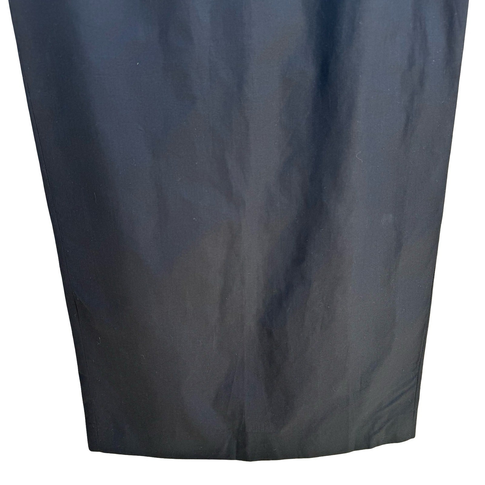 Jean Paul Gaultier Femme 90s Y2K Black Cotton Midi Pencil Skirt Avant Garde M