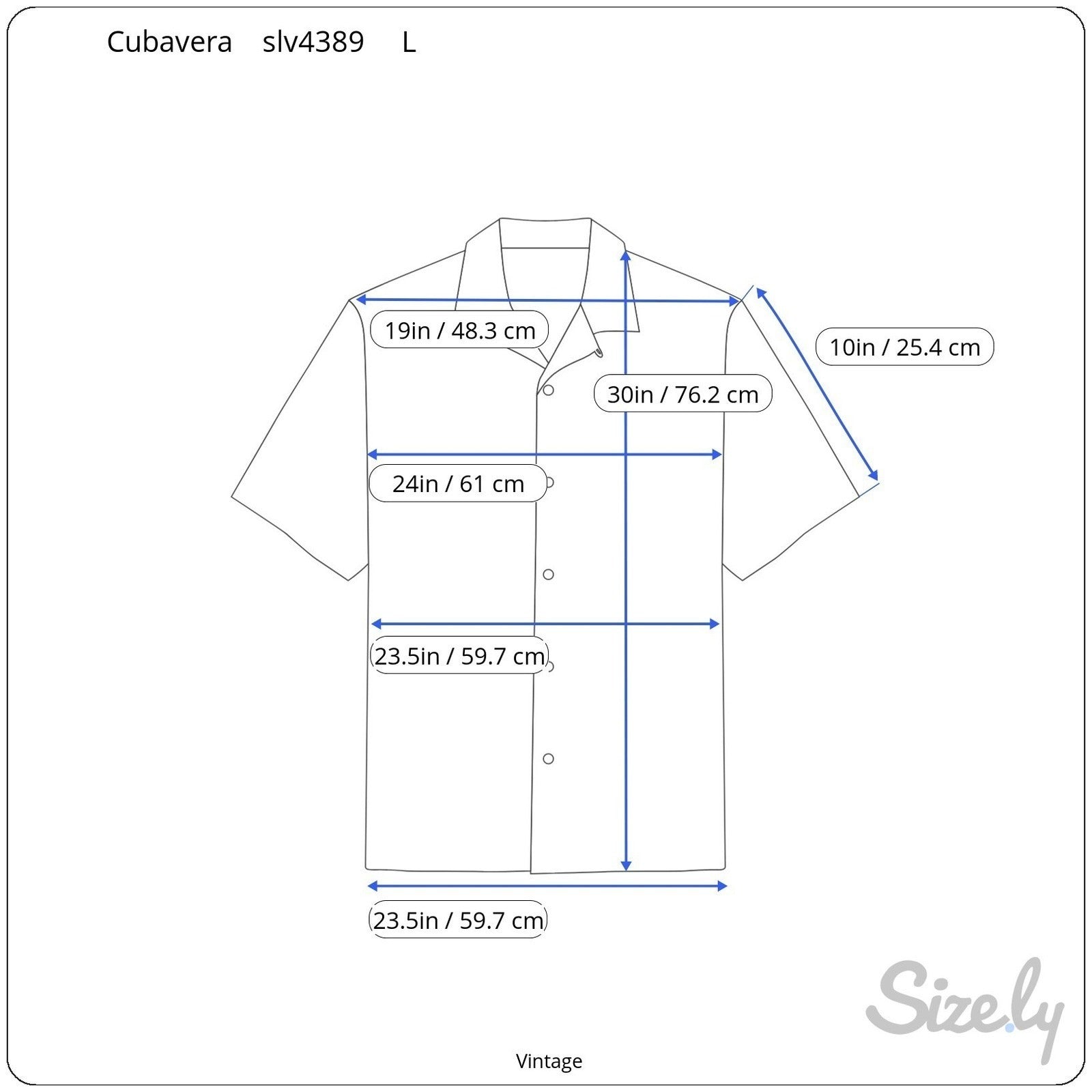 Cubavera Mens L Blue Embroidered Pintuck Guayabera Coastal Camp Shirt Aloha Cuba