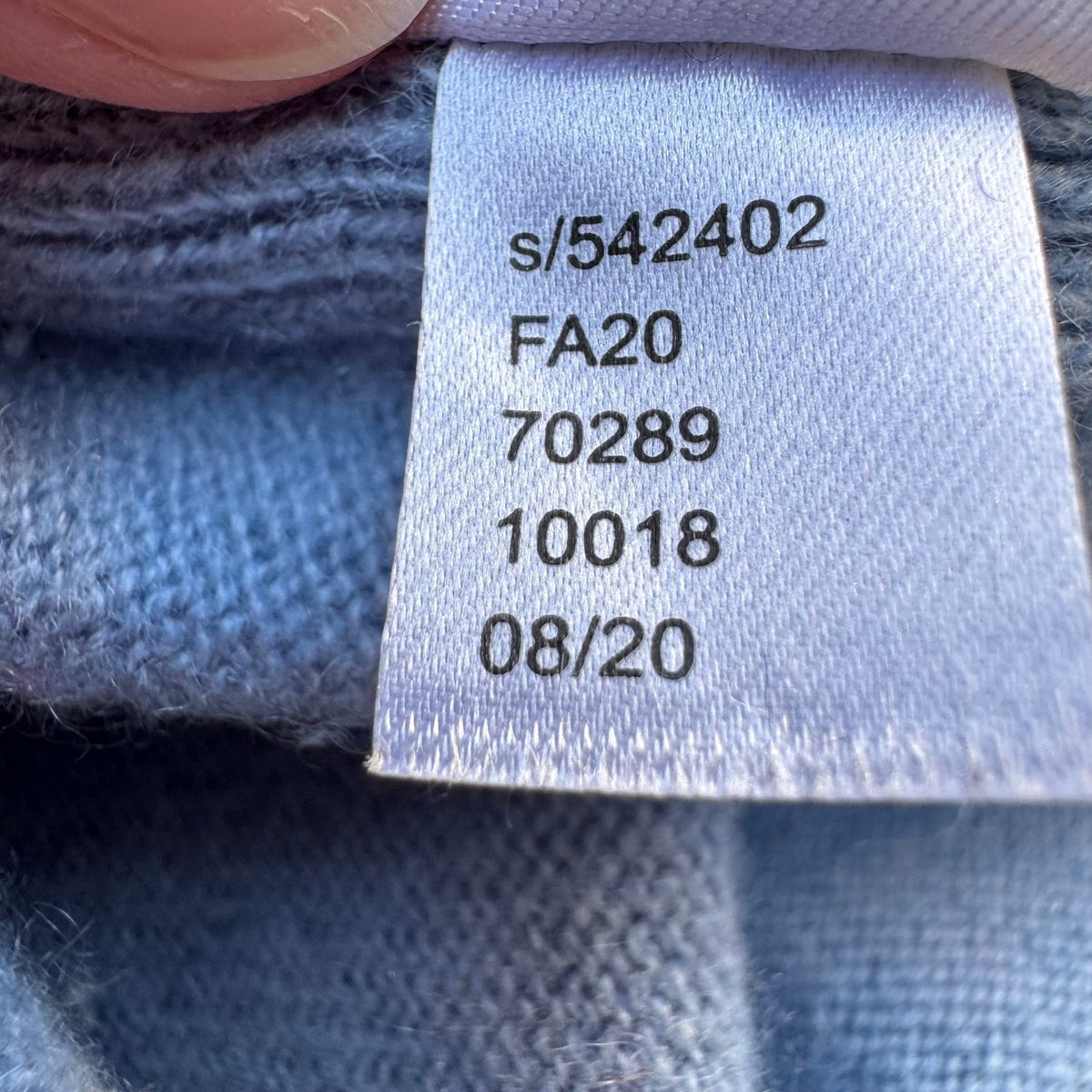 Ann Taylor 100% Cashmere Quiet Luxury Minimalist V-Neck Sweater Pastel Blue XXL