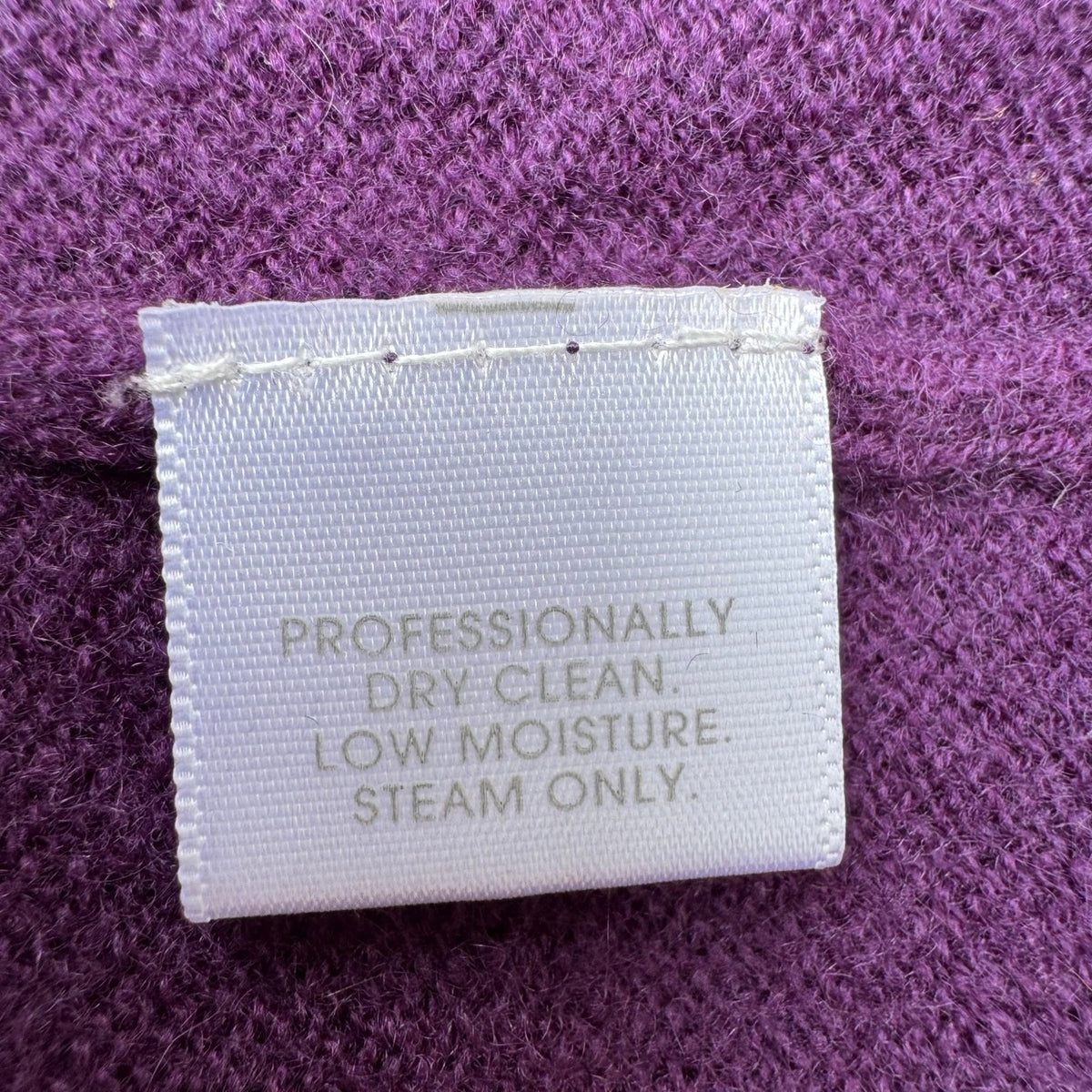 Charter Club 2-Ply 100% Cashmere Quiet Luxury Old Money Preppy Sweater Purple L