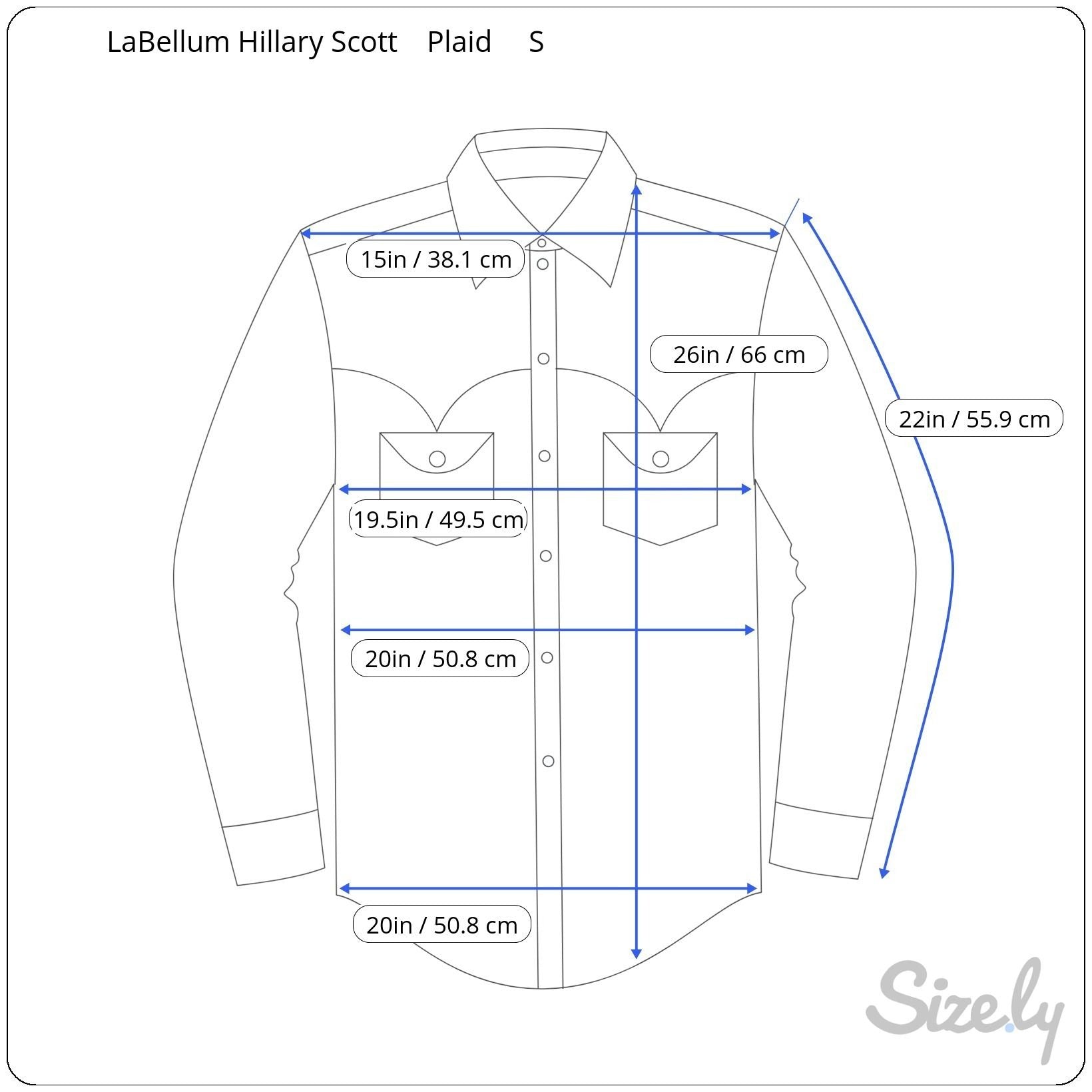 LaBellum Hillary Scott Womens Plaid Button Snap Western Rhinestone Pearl Shirt S