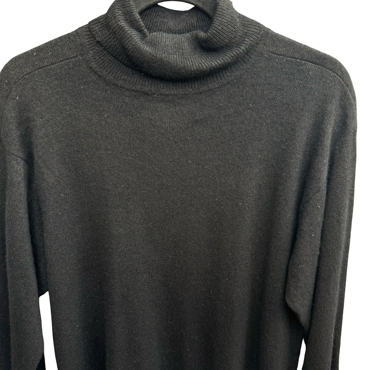 Courtenay Vintage Cashmere Cotton Blend Minimalist Preppy Turtleneck Sweater M