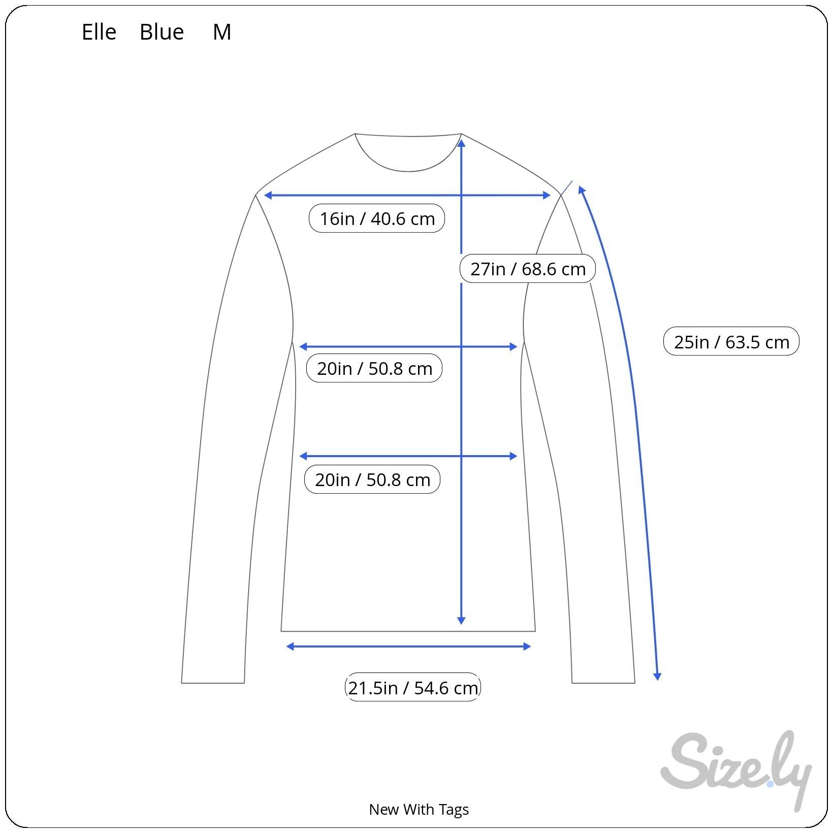 Elle Womens M Blue Speckled Metallic Knit Sweater Scalloped Hem Cozy Winter New