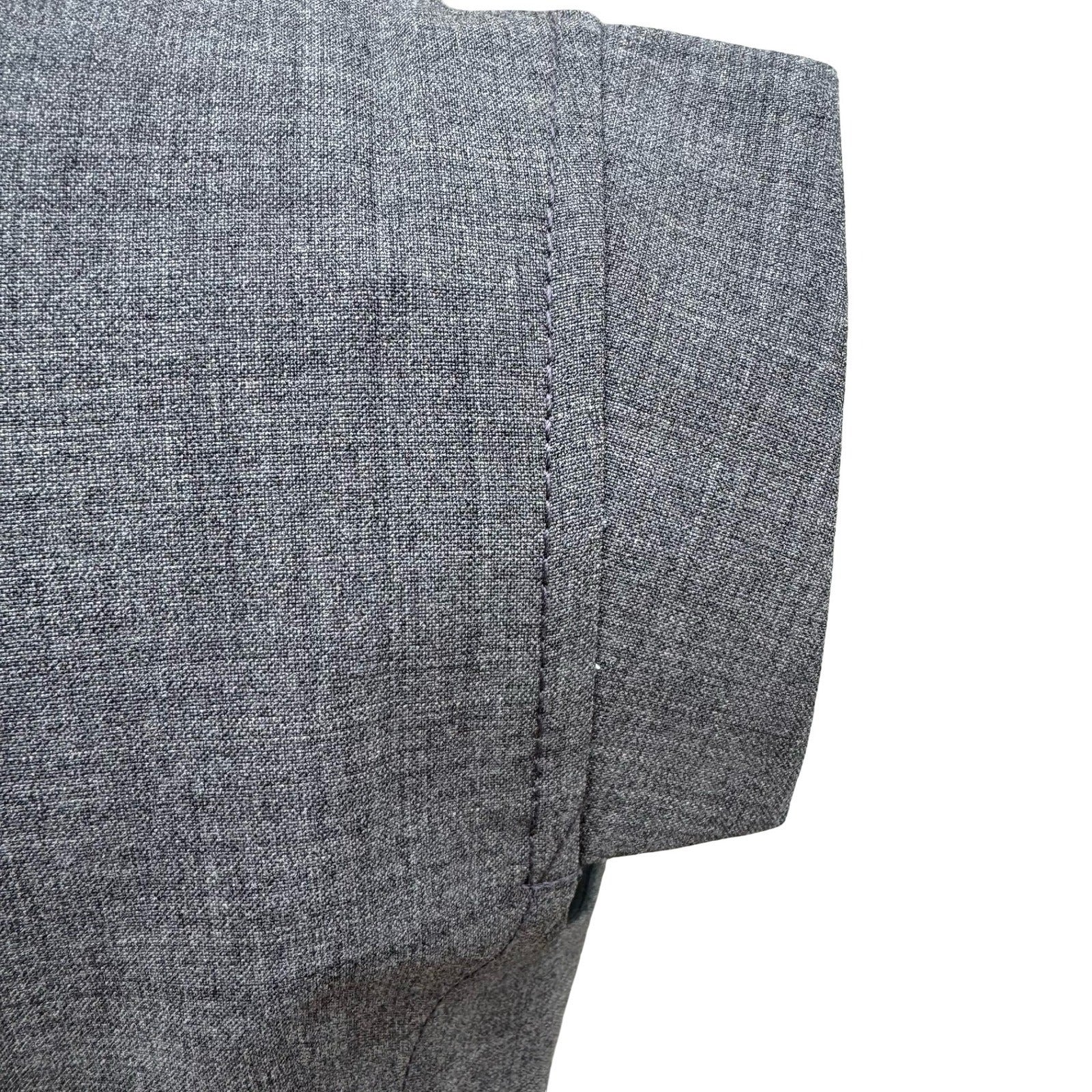 J.Crew Gray Italian Stretch Wool Tollegno 1900 Sheath Resume Dress Cap Sleeve 4
