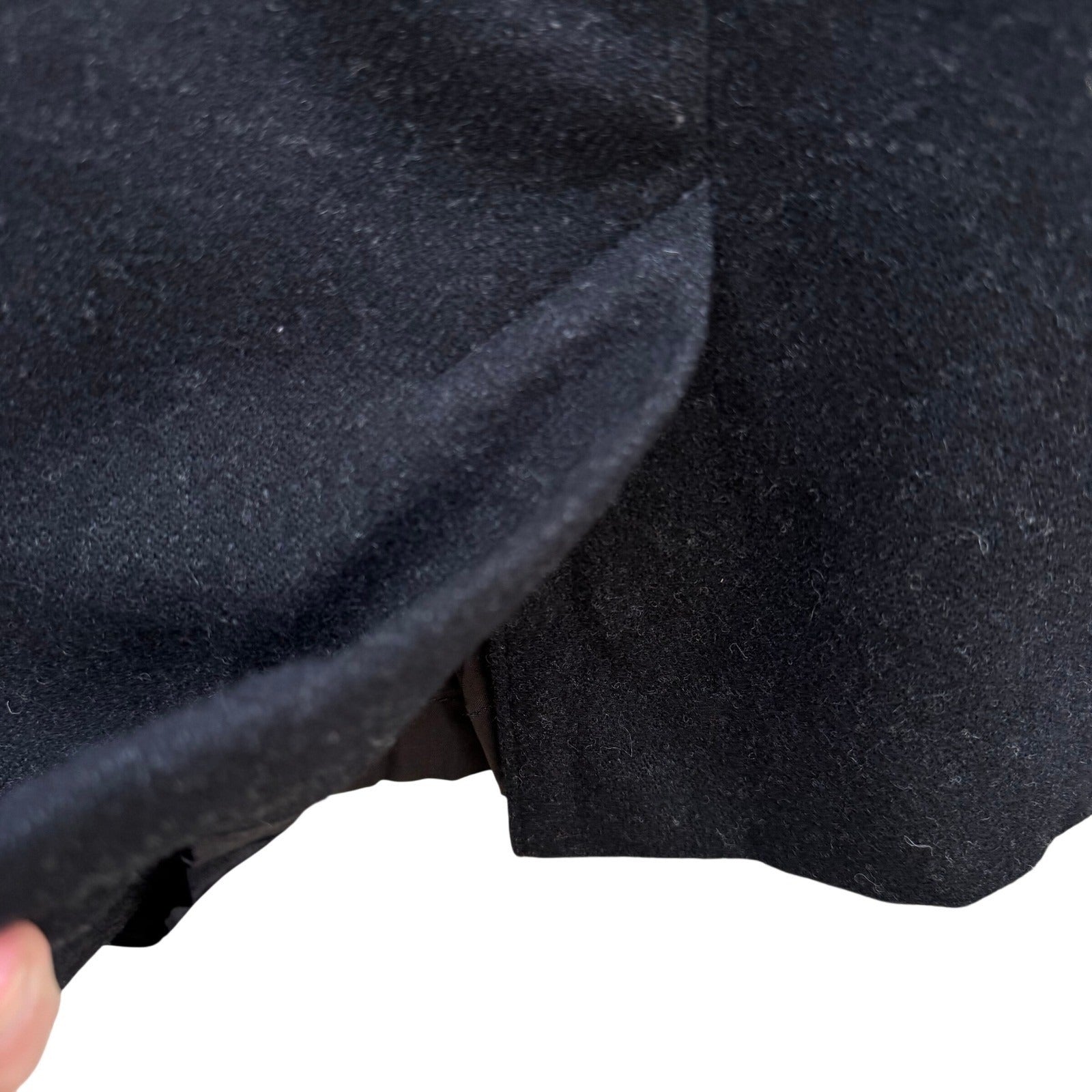 JG Hook Vintage Women's Skirt Suit Set Size 12/14 Black Wool Made in USA Preppy