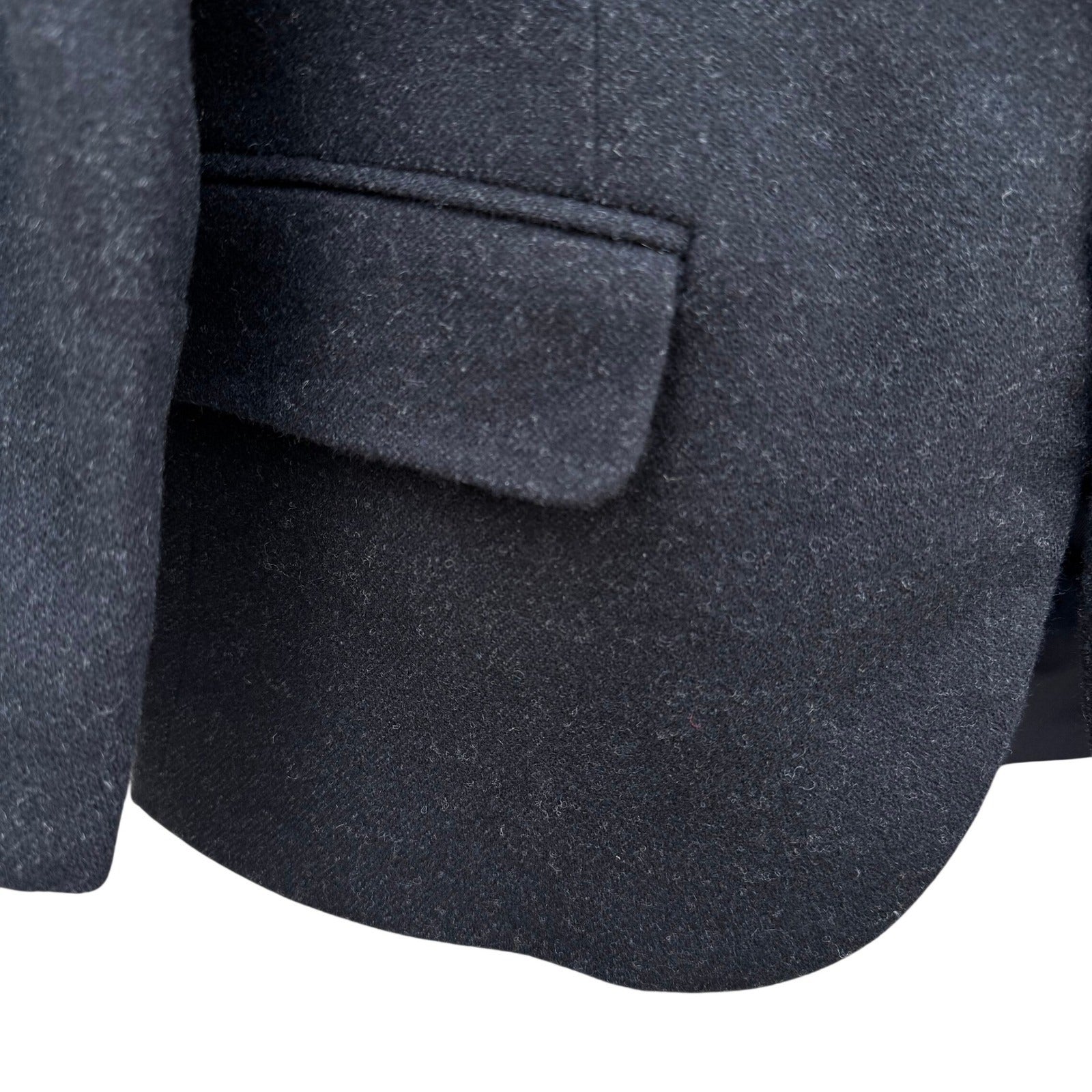 JG Hook Vintage Women's Skirt Suit Set Size 12/14 Black Wool Made in USA Preppy