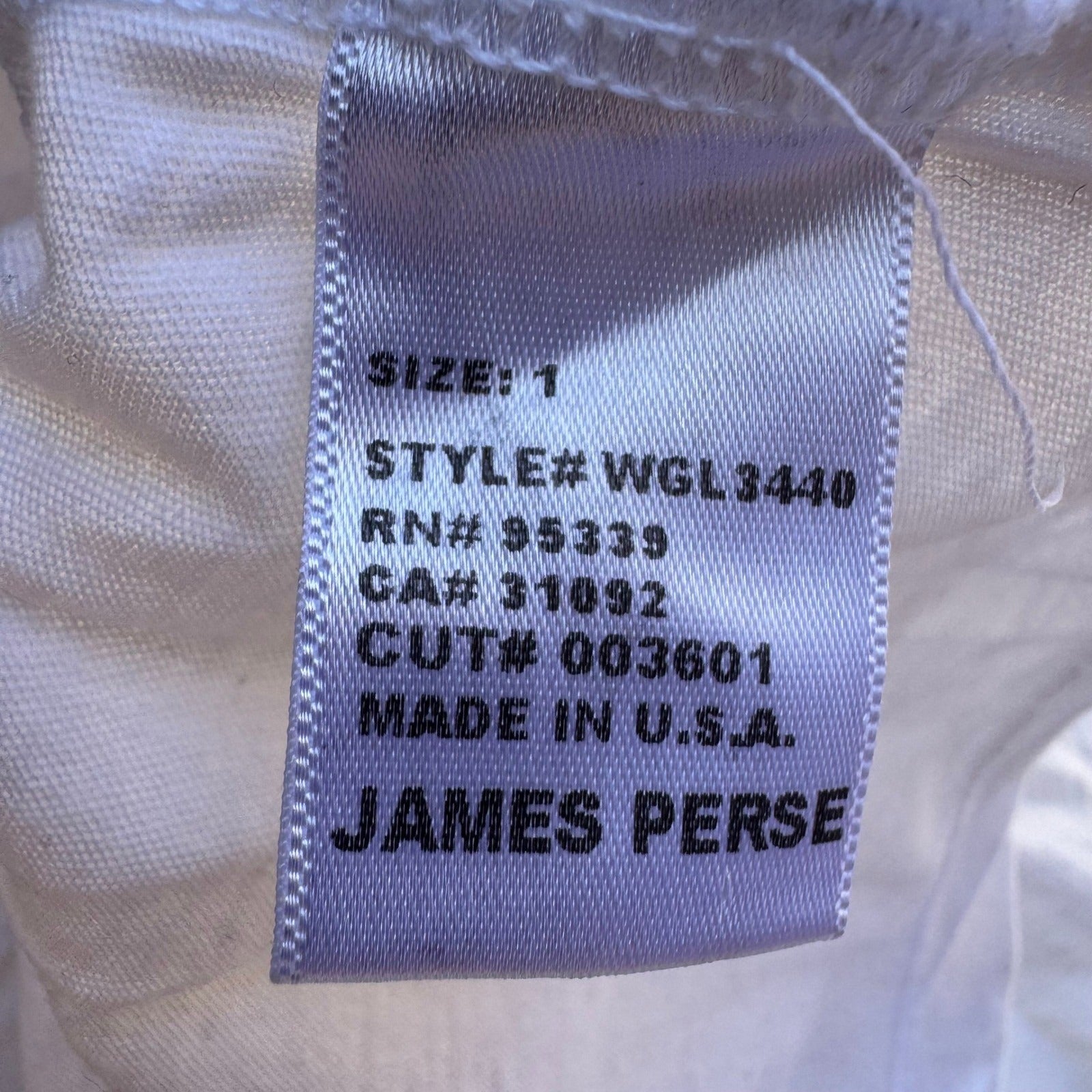 James Perse Minimalist Coastal Resortwear Cotton Gauze Drawstring Waist Shirt S