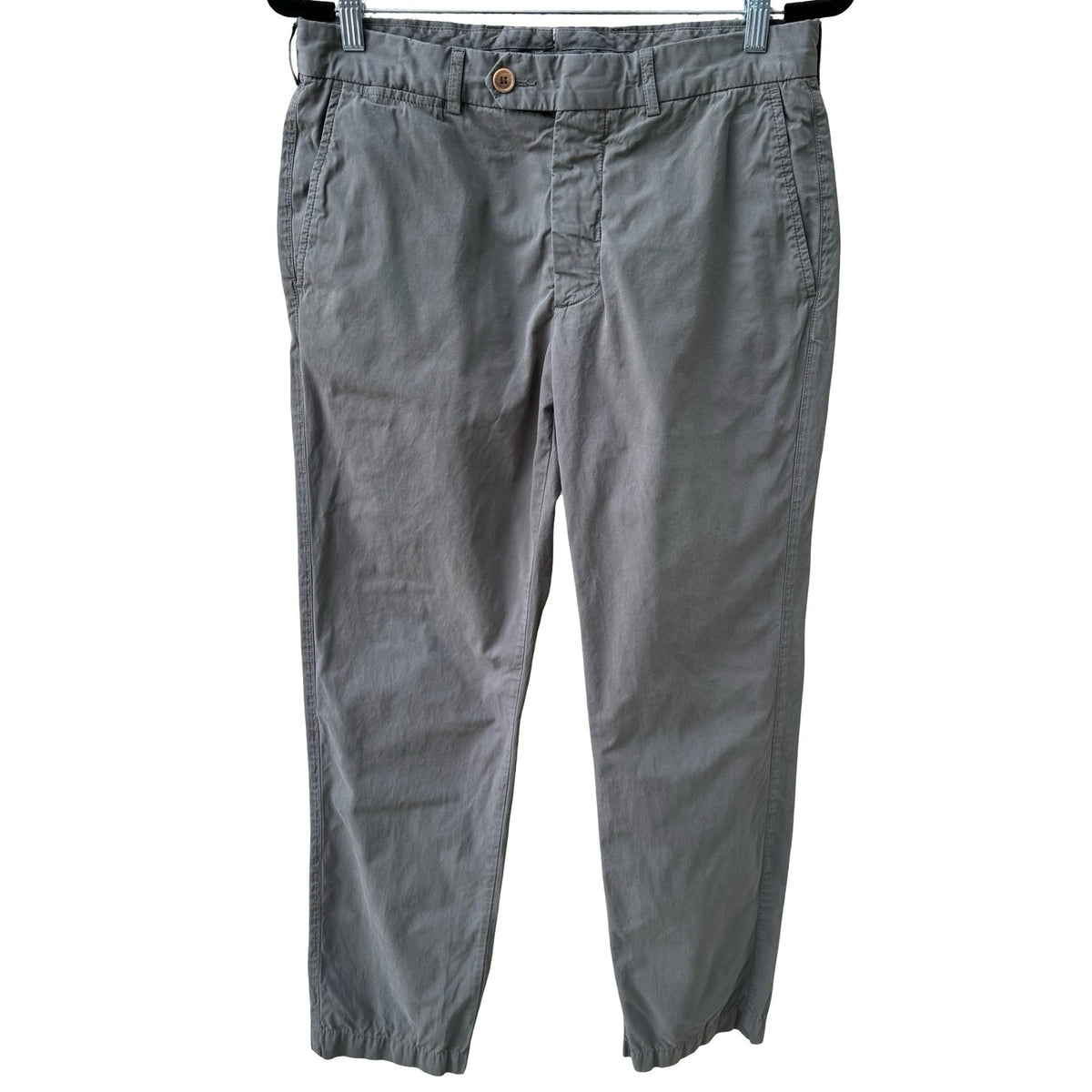Hackett London Tessuti di Sondrio Italian Cotton Chino Pants Olive Mens 34 R