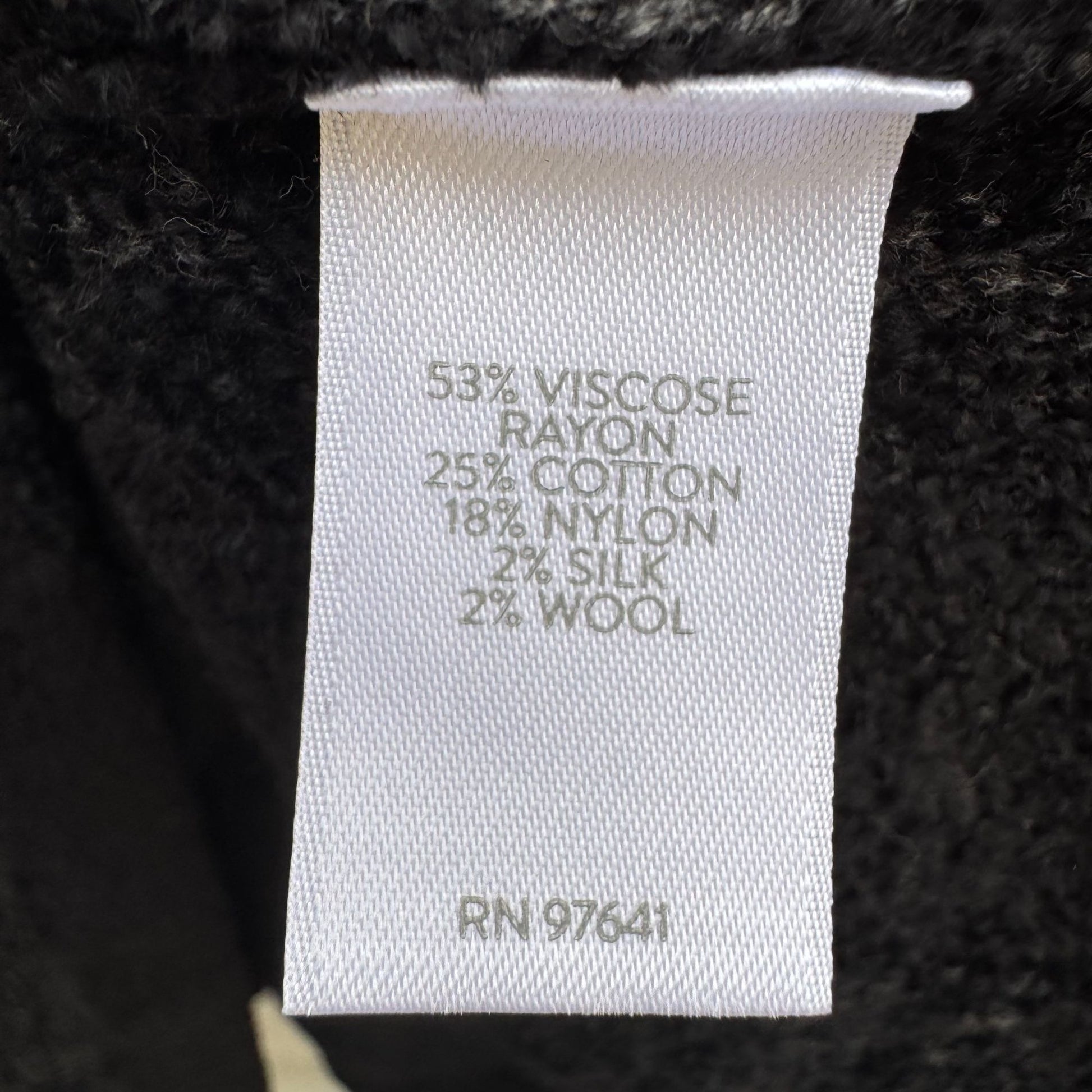 J.Jill Womens Black Jacquard Floral Textured Crewneck Knit Sweater L Cozy Preppy