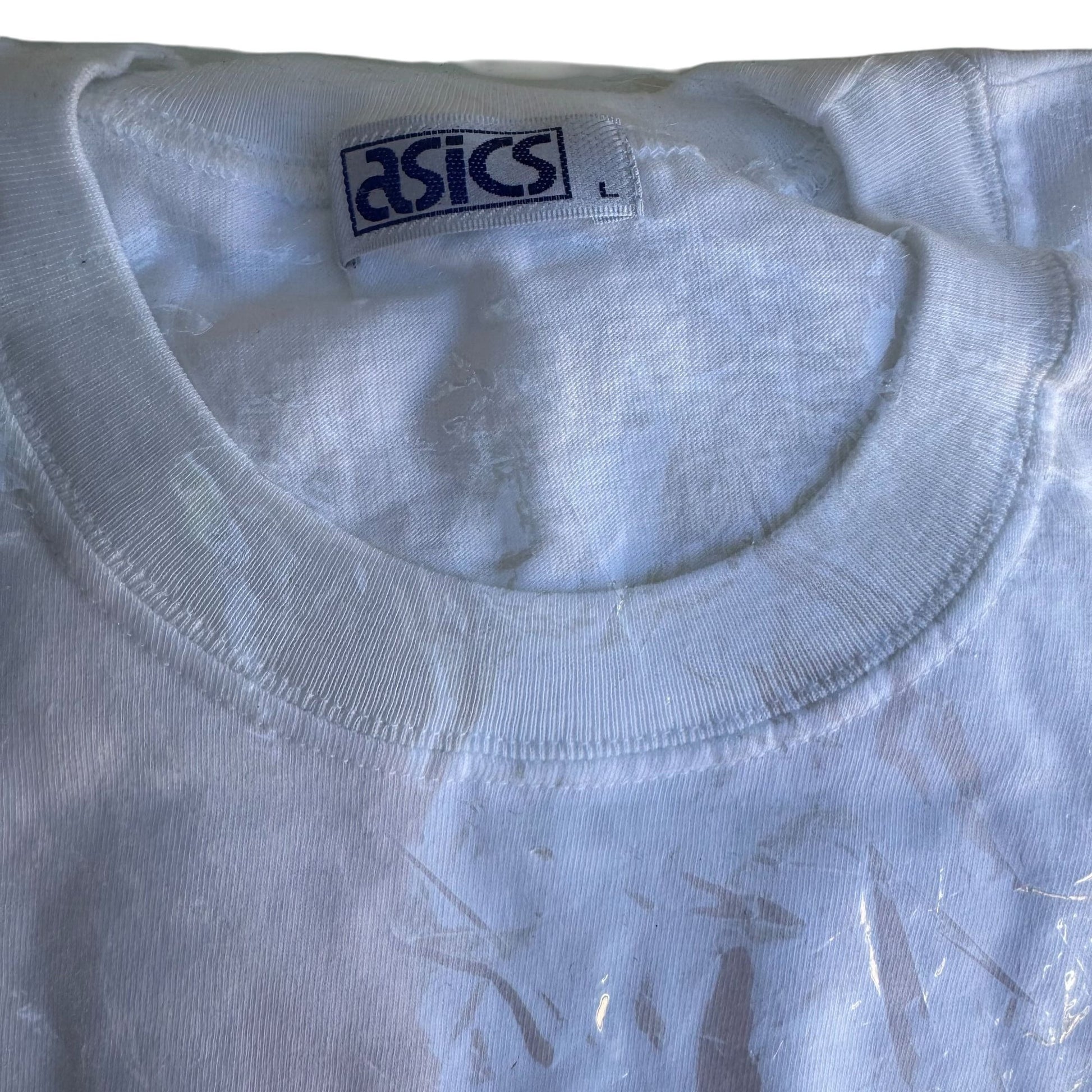 Hard Rock Cafe Singapore Vintage White Unisex Asics Short Sleeve Shirt New L