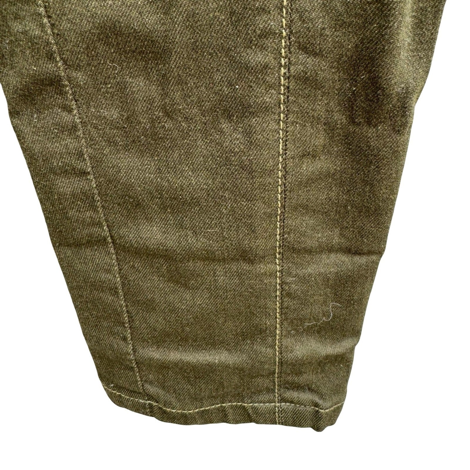 Joes Jeans Utility Military Cargo Gorpcore Moto Pants Olive Drab Womens 26 USA