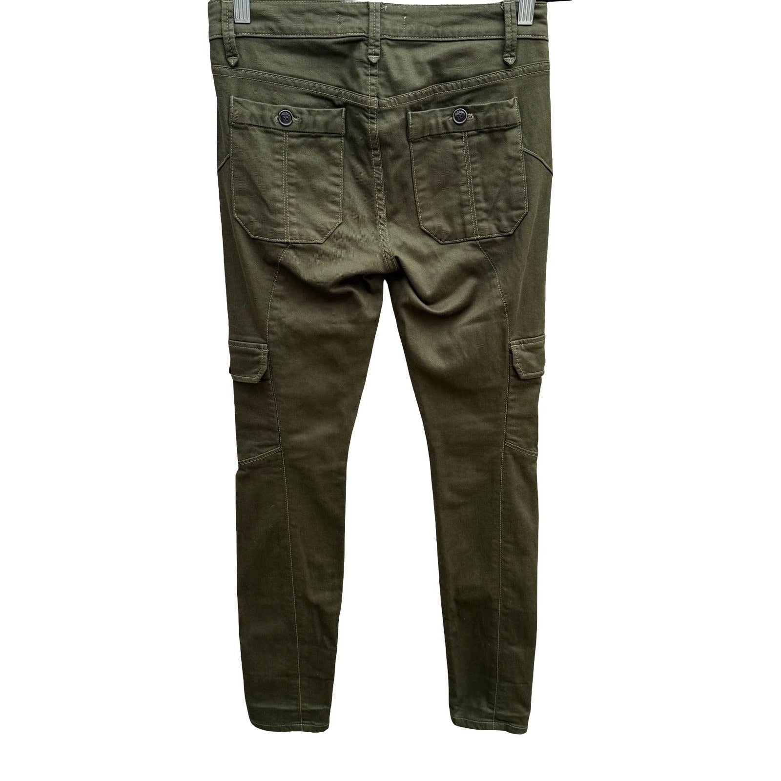 Joes Jeans Utility Military Cargo Gorpcore Moto Pants Olive Drab Womens 26 USA