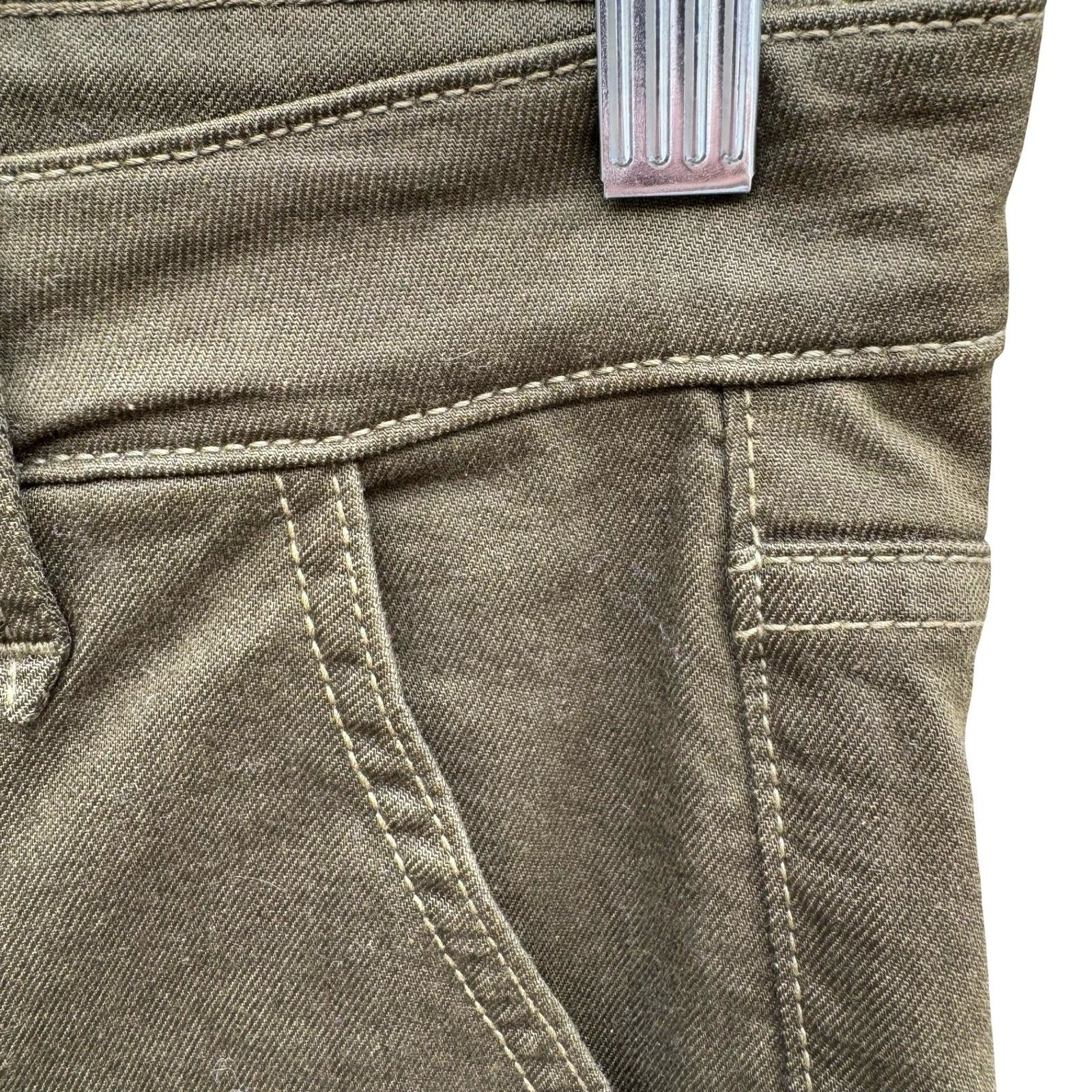 Joes Jeans Utility Military Cargo Gorpcore Moto Pants Olive Drab Womens 26 USA