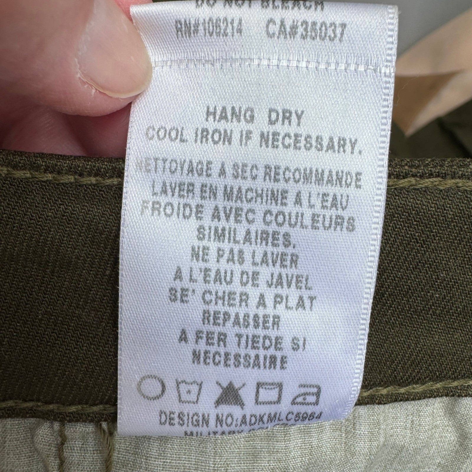 Joes Jeans Utility Military Cargo Gorpcore Moto Pants Olive Drab Womens 26 USA