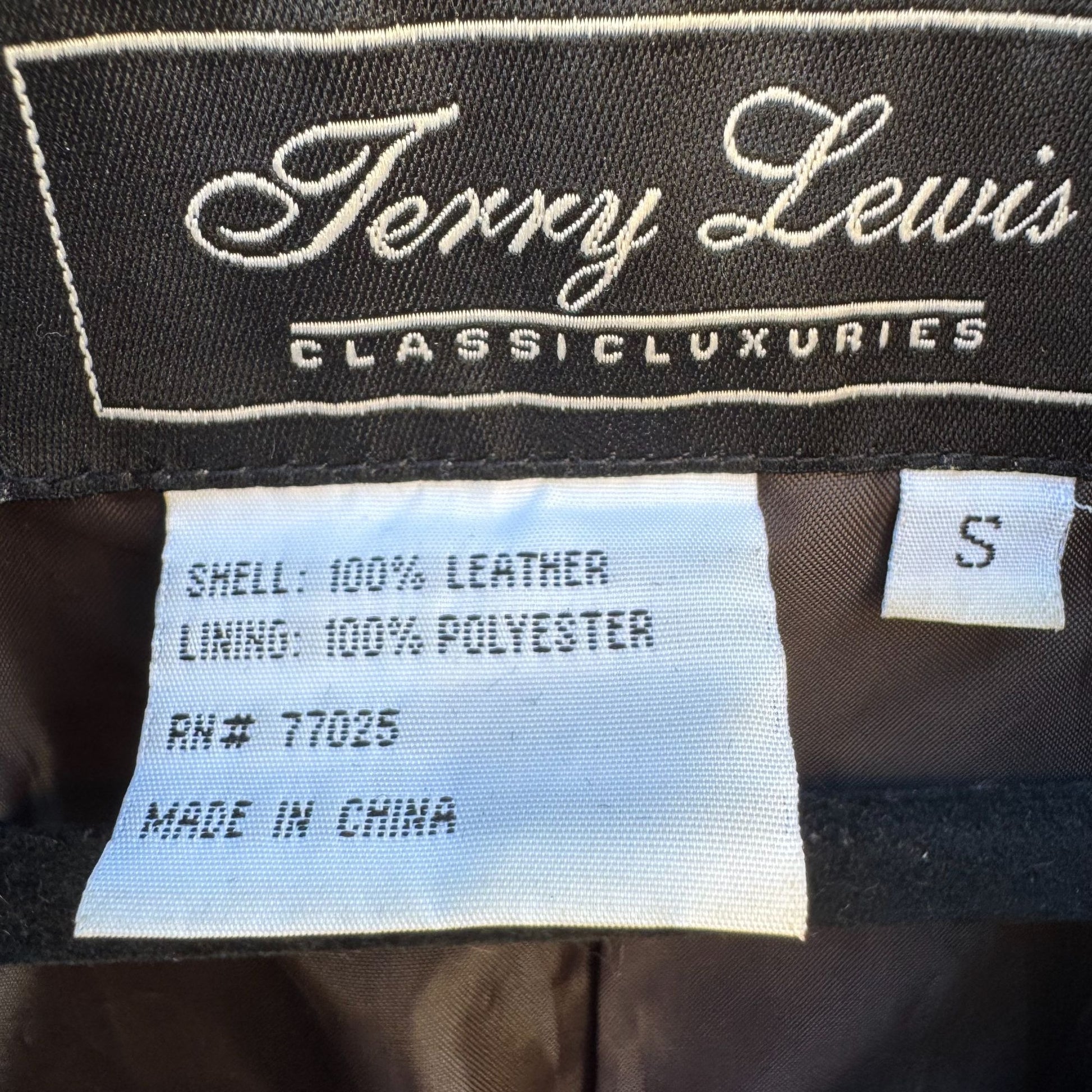 Terry Lewis Vintage Womens Brown Leather Blazer Jacket Coat S Classic Luxuries