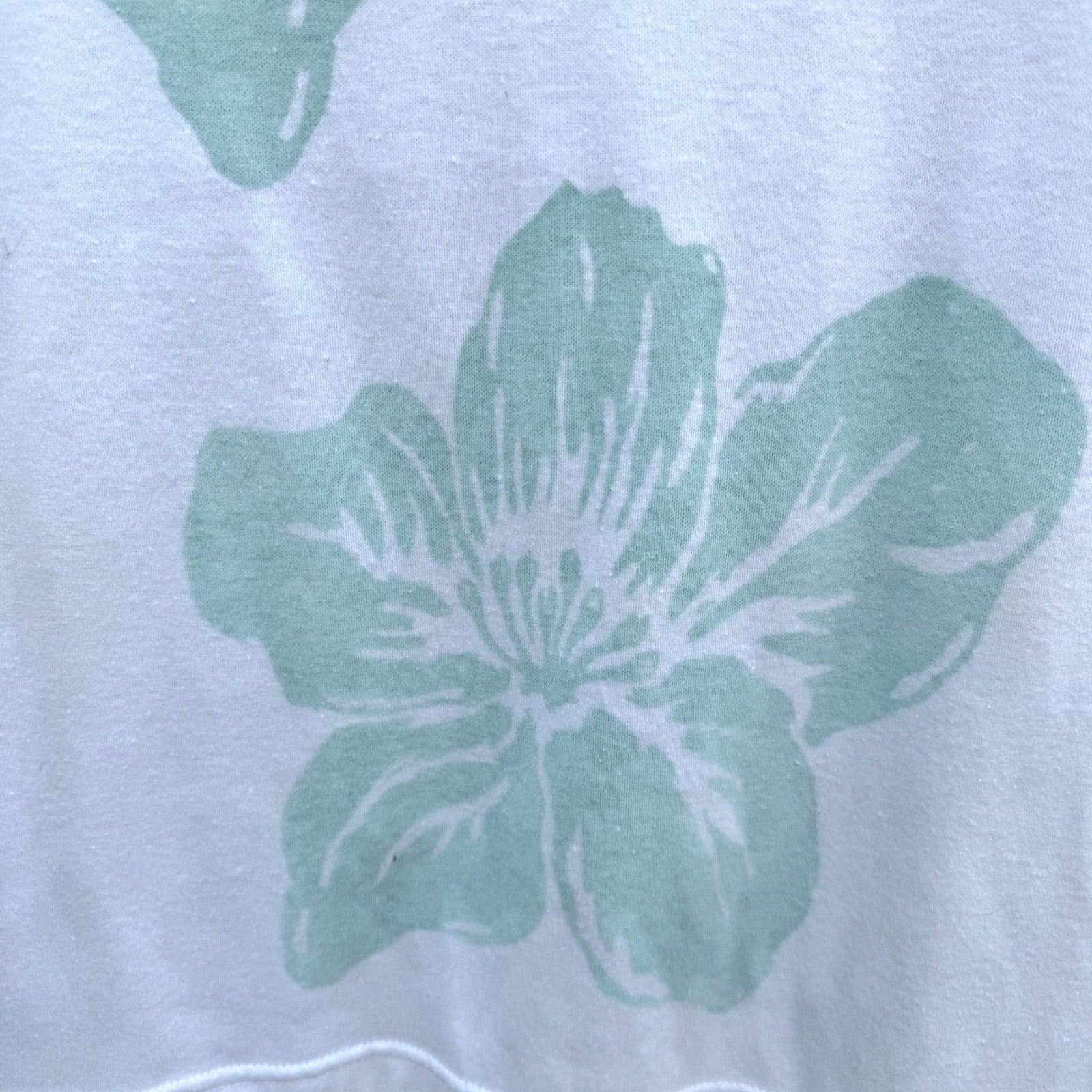 Avon Fashions Vintage 80s Floral Shorts Shirt Set Mint Green L Coastal Cottage