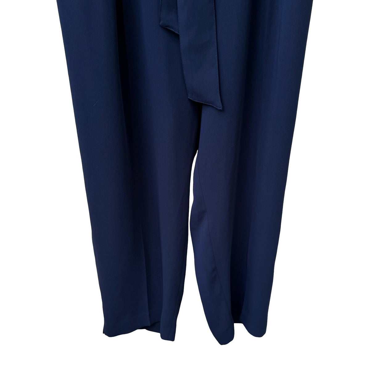 Boden Melina High Rise Tie Paperbag Waist Trousers Careerwear Pants Navy 18R