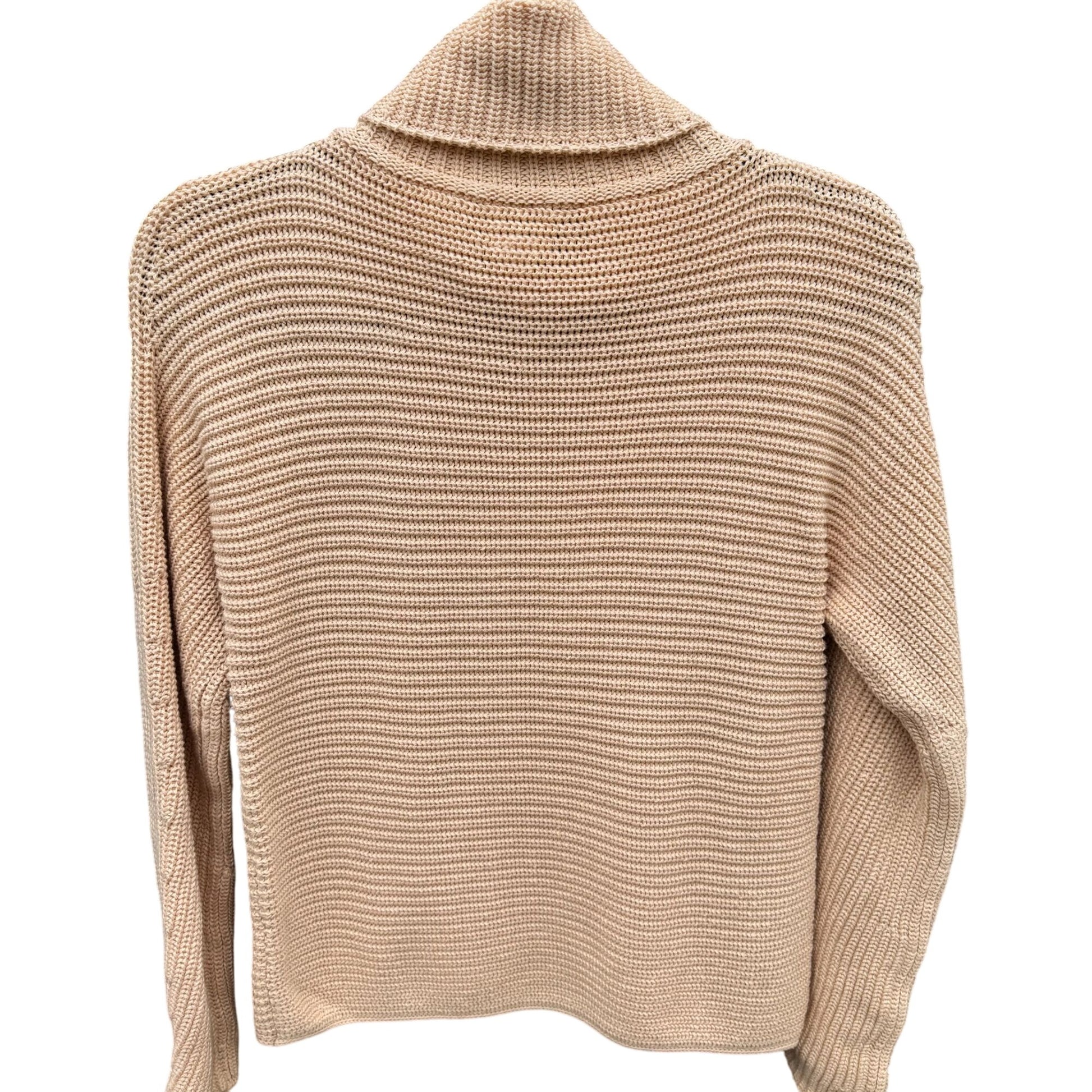 Garnet Hill Vintage Chunky Italian Knit Cotton Long Sleeve Turtleneck Sweater M