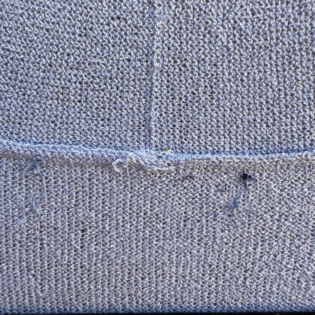 Minimalist Layering Preppy Open Front Draped Knit Cardigan Sweater Pastel Blue XL