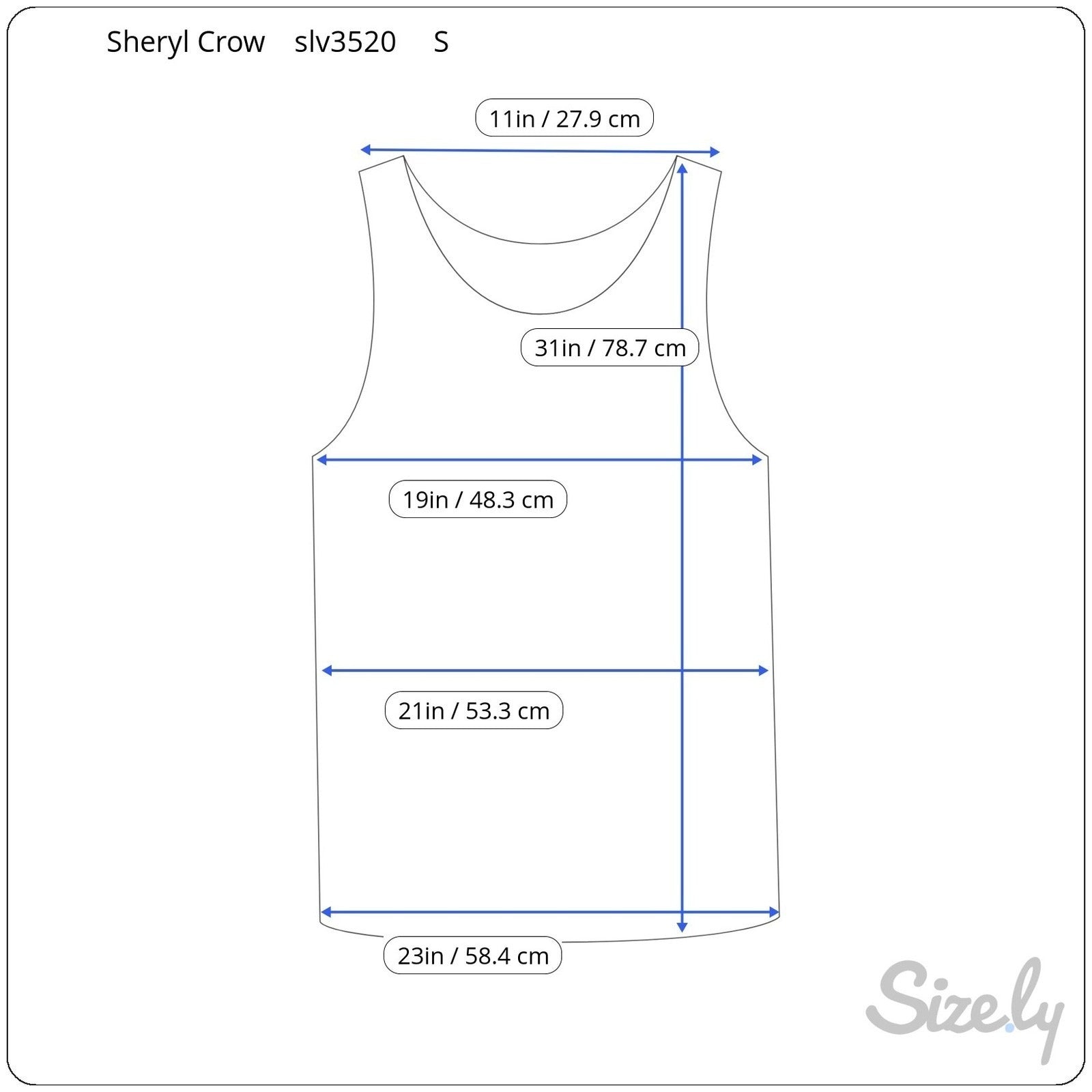 Sheryl Crow Navy Blue Crochet Lace Layered Hem Sleeveless Tank Top Womens Small