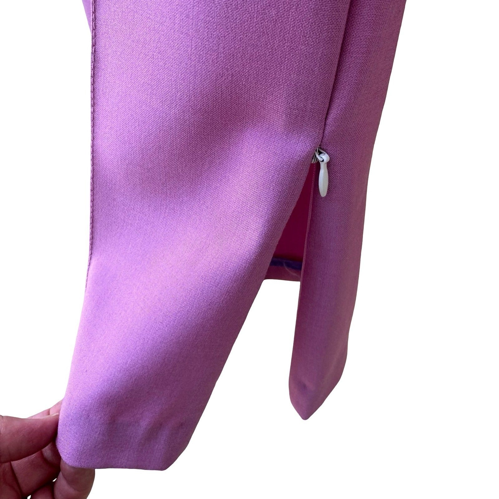 Sharagano Paris Vintage Y2K Tailored Purple Ankle Zip Pants Professional Career