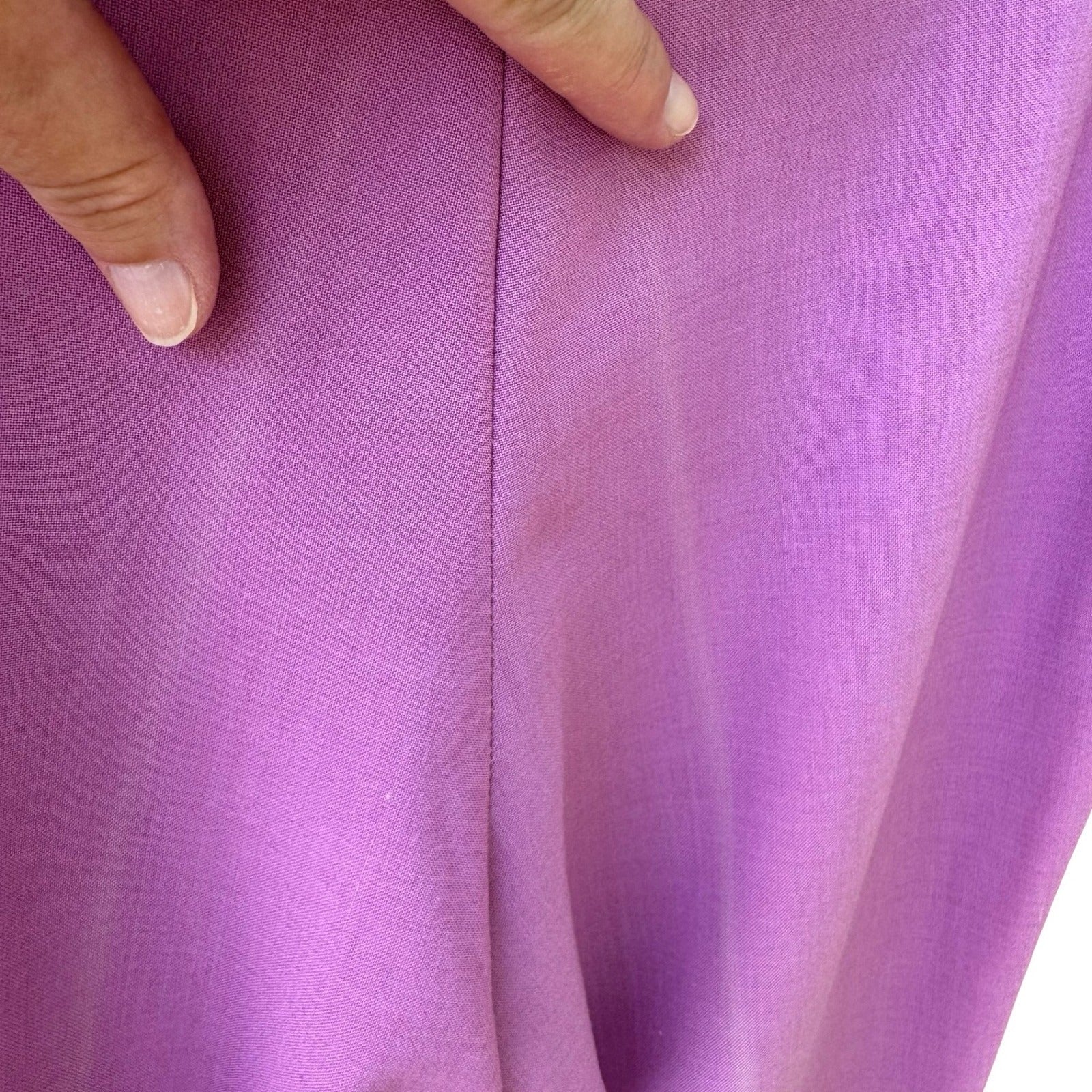 Sharagano Paris Vintage Y2K Tailored Purple Ankle Zip Pants Professional Career