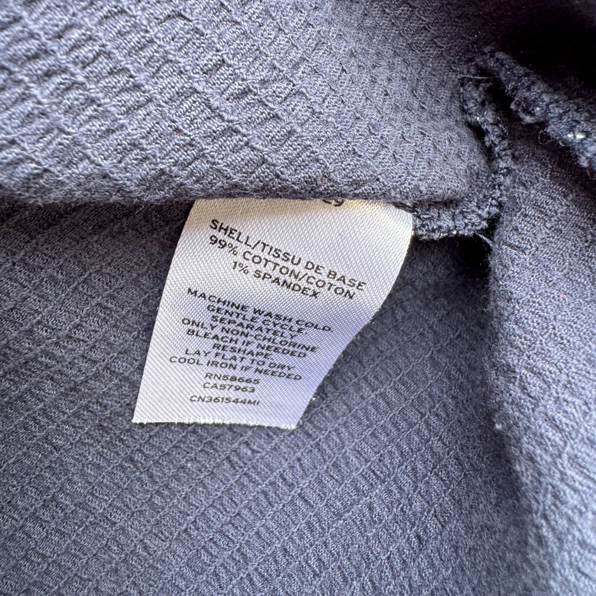 Caslon Womens Navy Short Sleeve Waffle Knit Boat Neck Floral Print Blouse Top S