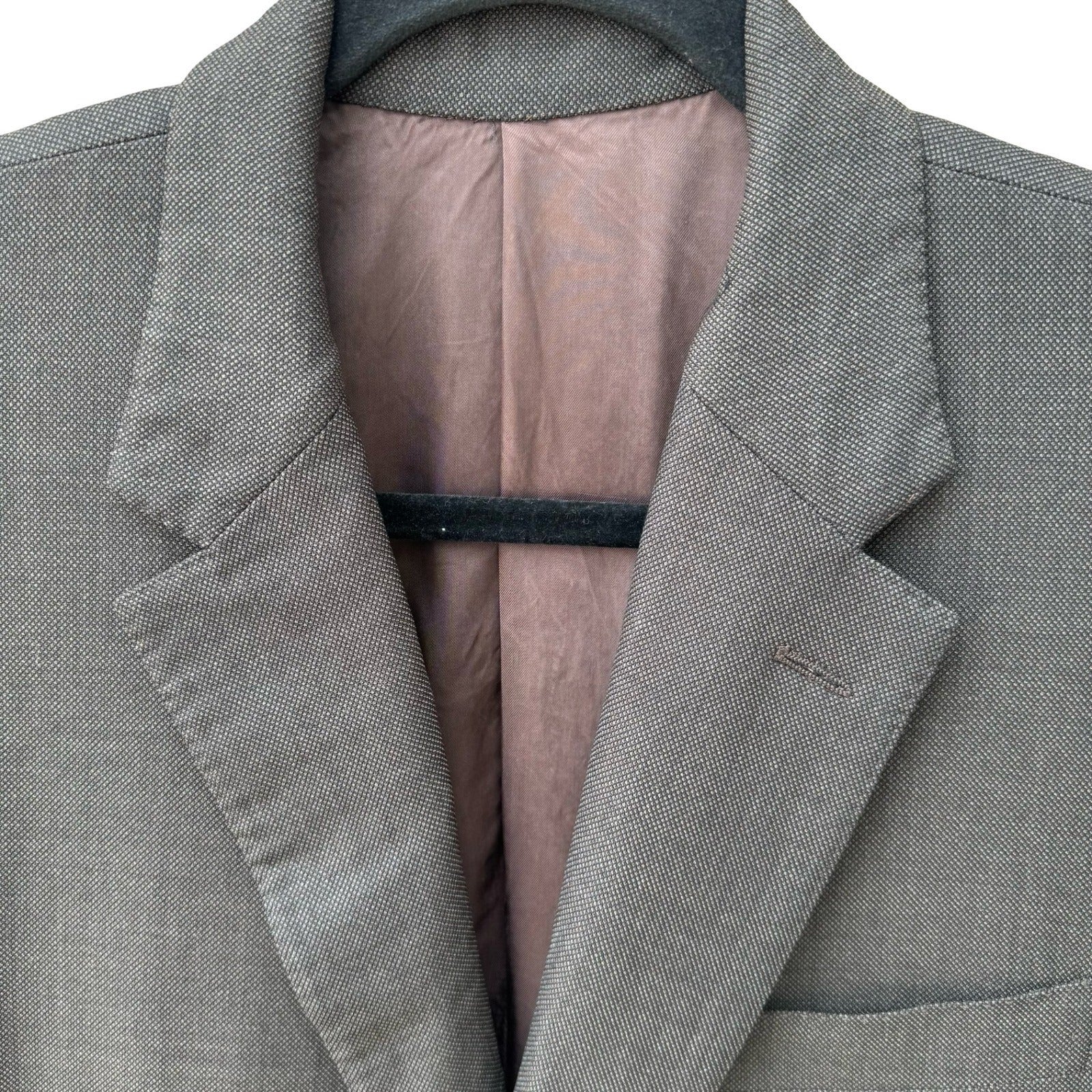 Mabro Alandales Mens 40R Super 130s Wool Blazer Brown Made Italy Luxury Office