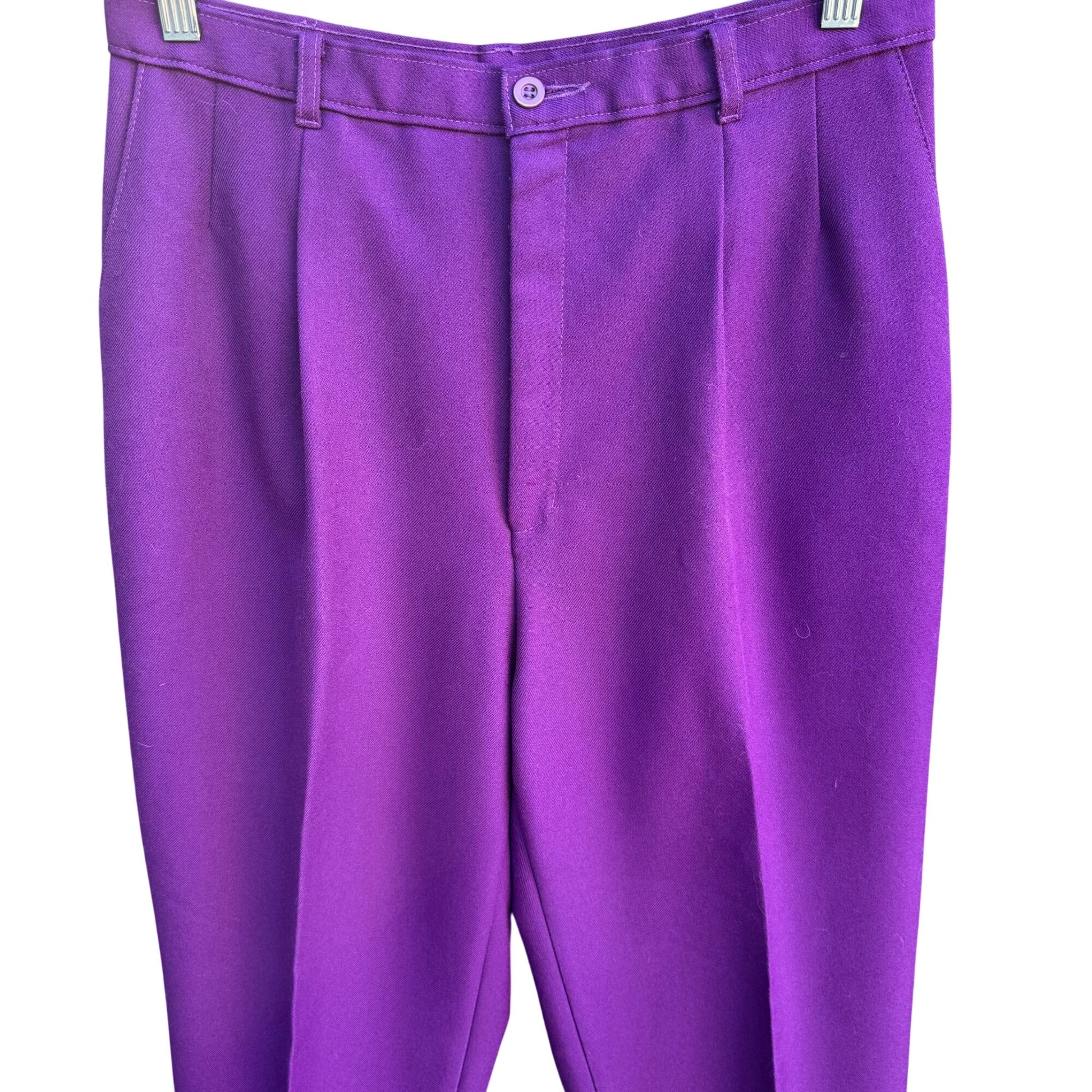 Bend Over Levi Strauss & Co Vintage 70s 80s Pleated Purple Womens Dress Pants