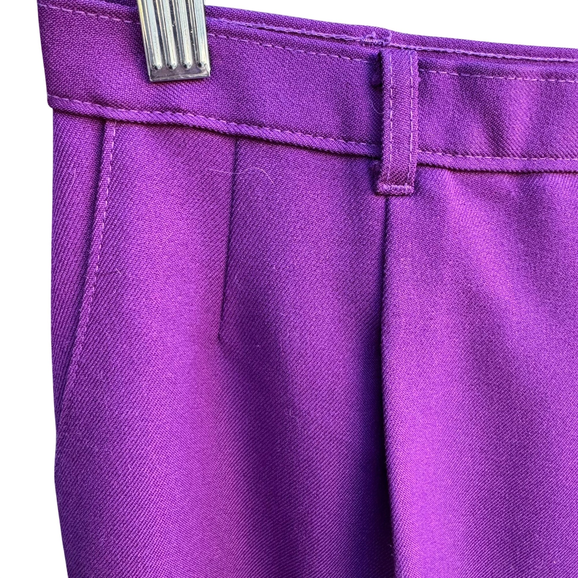 Bend Over Levi Strauss & Co Vintage 70s 80s Pleated Purple Womens Dress Pants