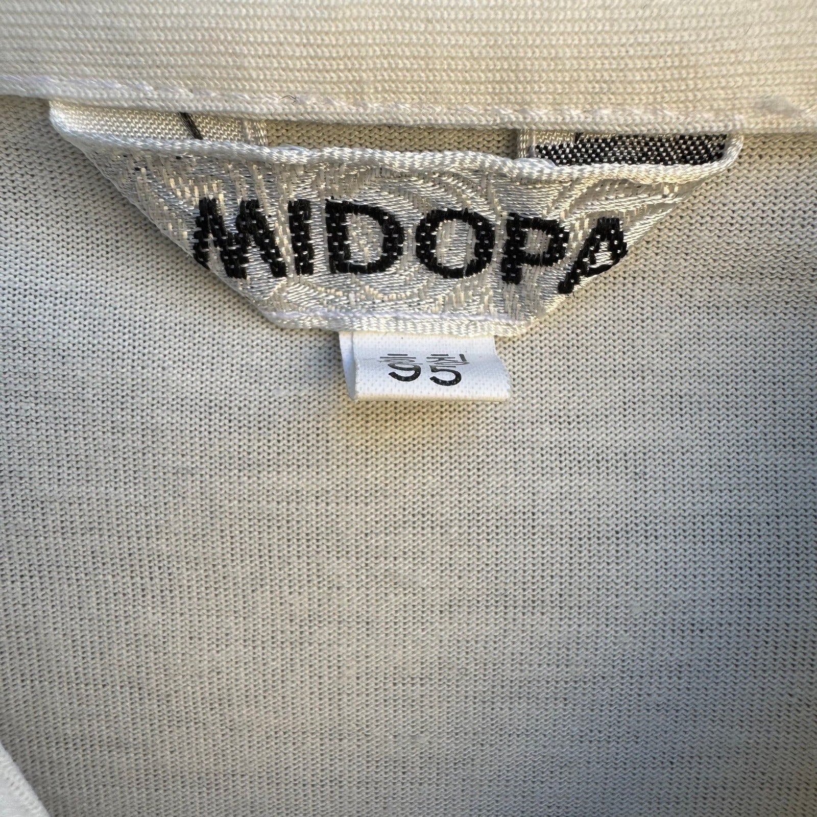 Midopa Korean Vintage 70s 80s Preppy Windowpane Plaid Knit Polo Shirt Mens M