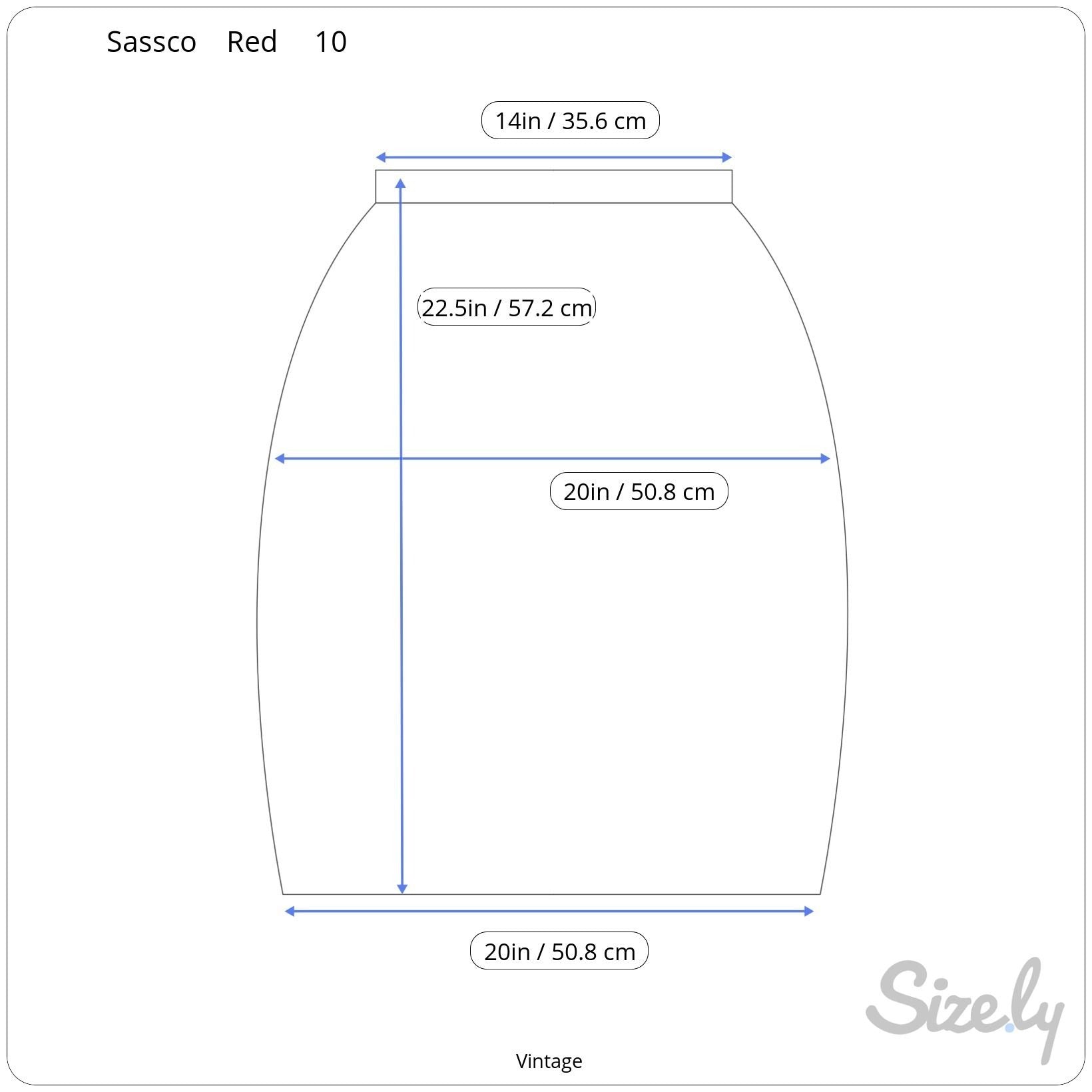 Sassco Vintage Womens Red Back Zipper Closure Dressy Lined Mini Pencil Skirt 10