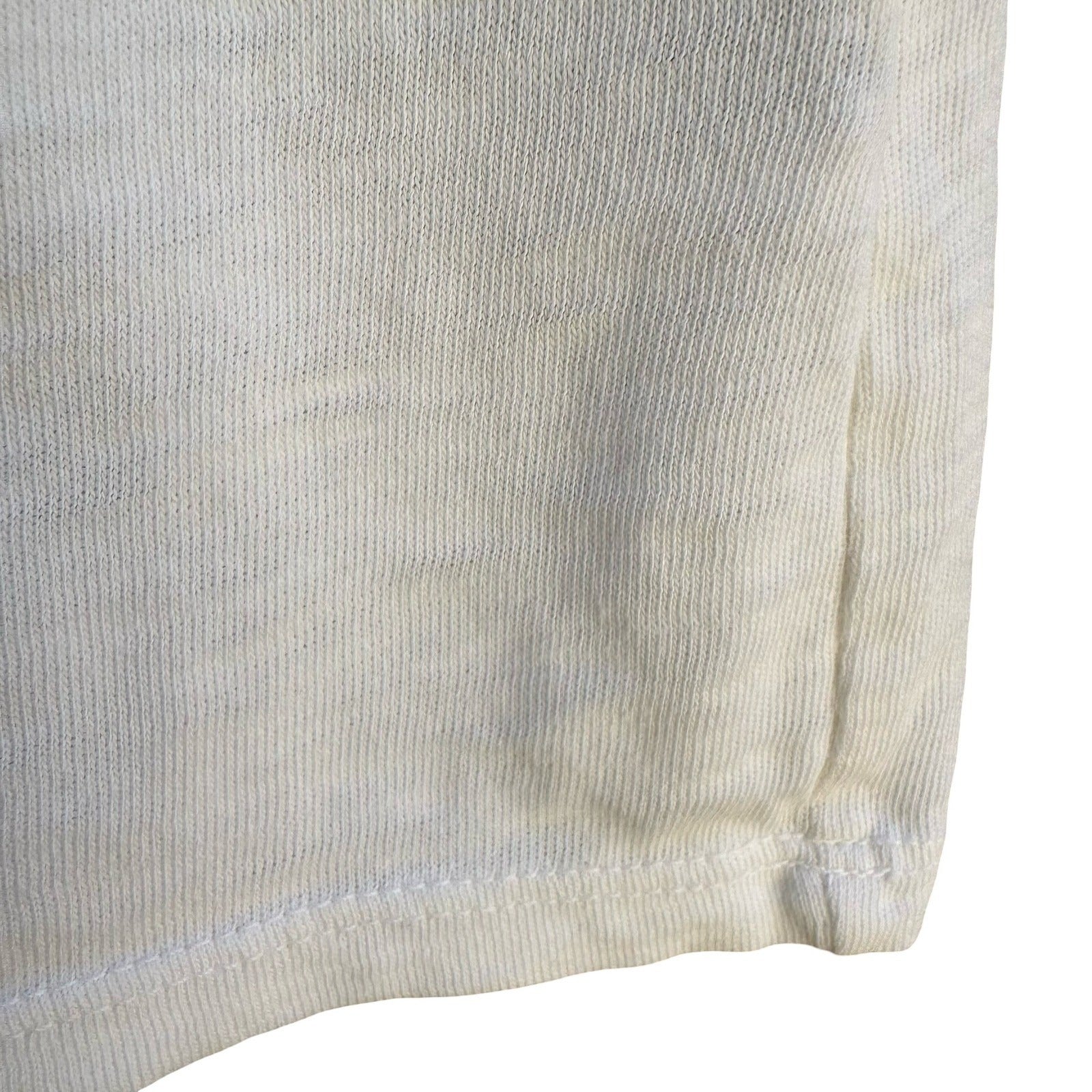 American Giant USA Supima Cotton Sustainable Slub Crew Neck Shirt White Womens S