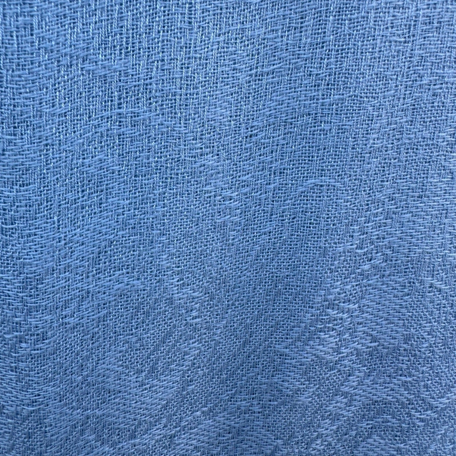 Light Blue Floral Jacquard Pashmina Shawl Wrap Stole Fringe Trim Formal Scarf