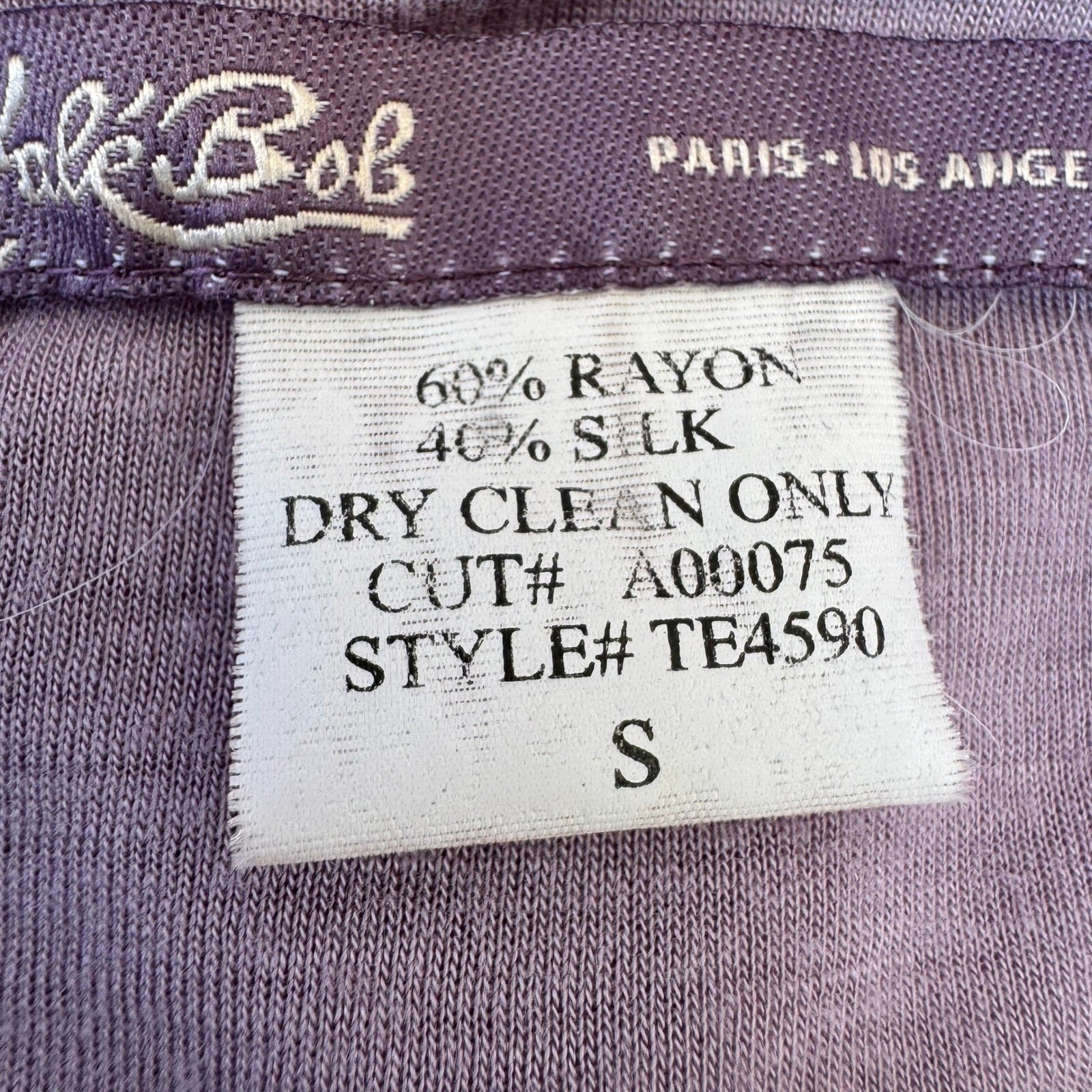 Hale Bob Lavender Silk Blend Ethereal Fairycore Chiffon Handkerchief Hem Skirt S