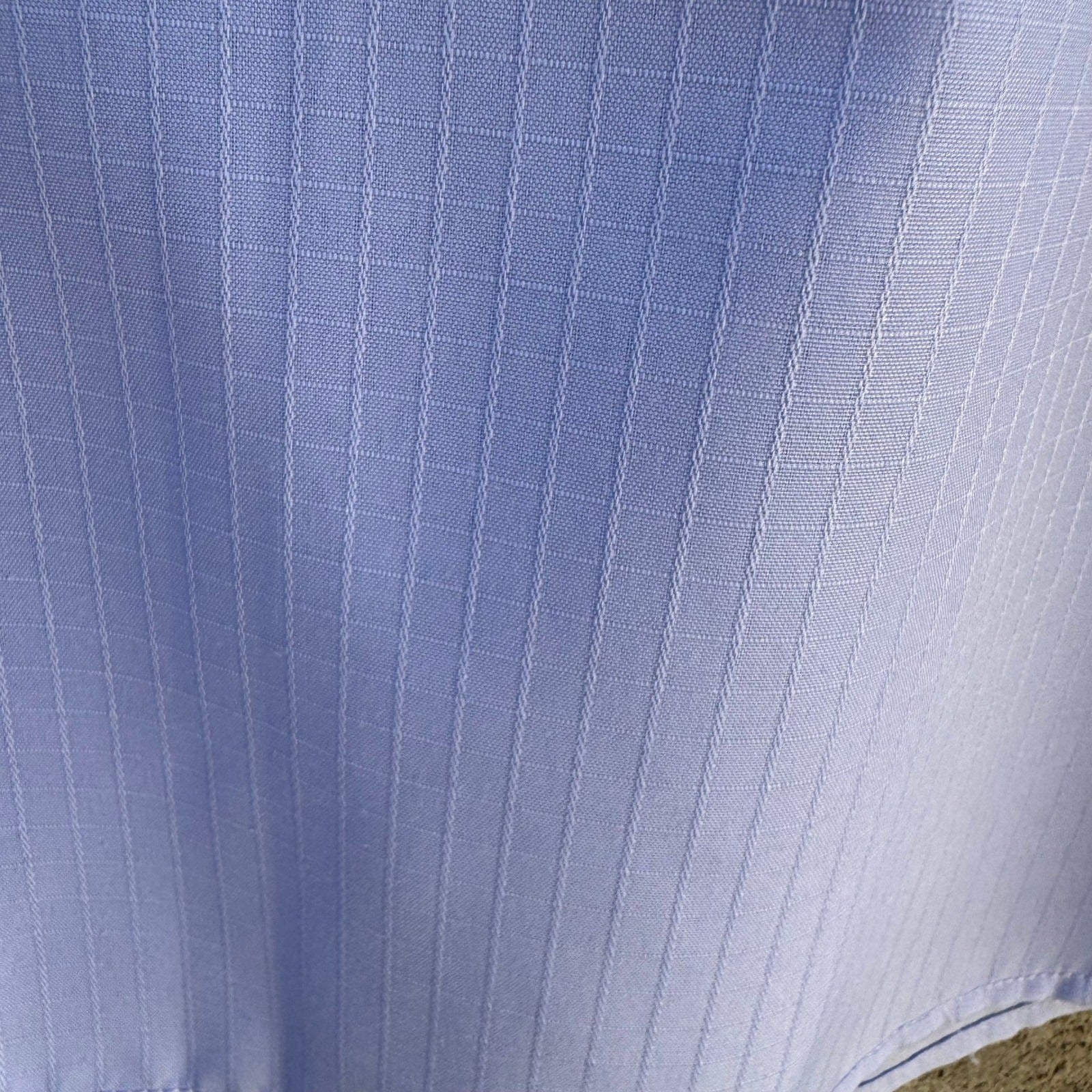 Monticerutti Preppy Minimalist Textured Grid Dress Shirt Pastel Blue Deadstock M