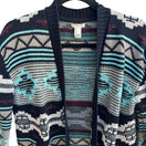 Switch Forever 21 Boho Indie Geometric Southwestern Festival Open Grandpa Cardigan S 3 image