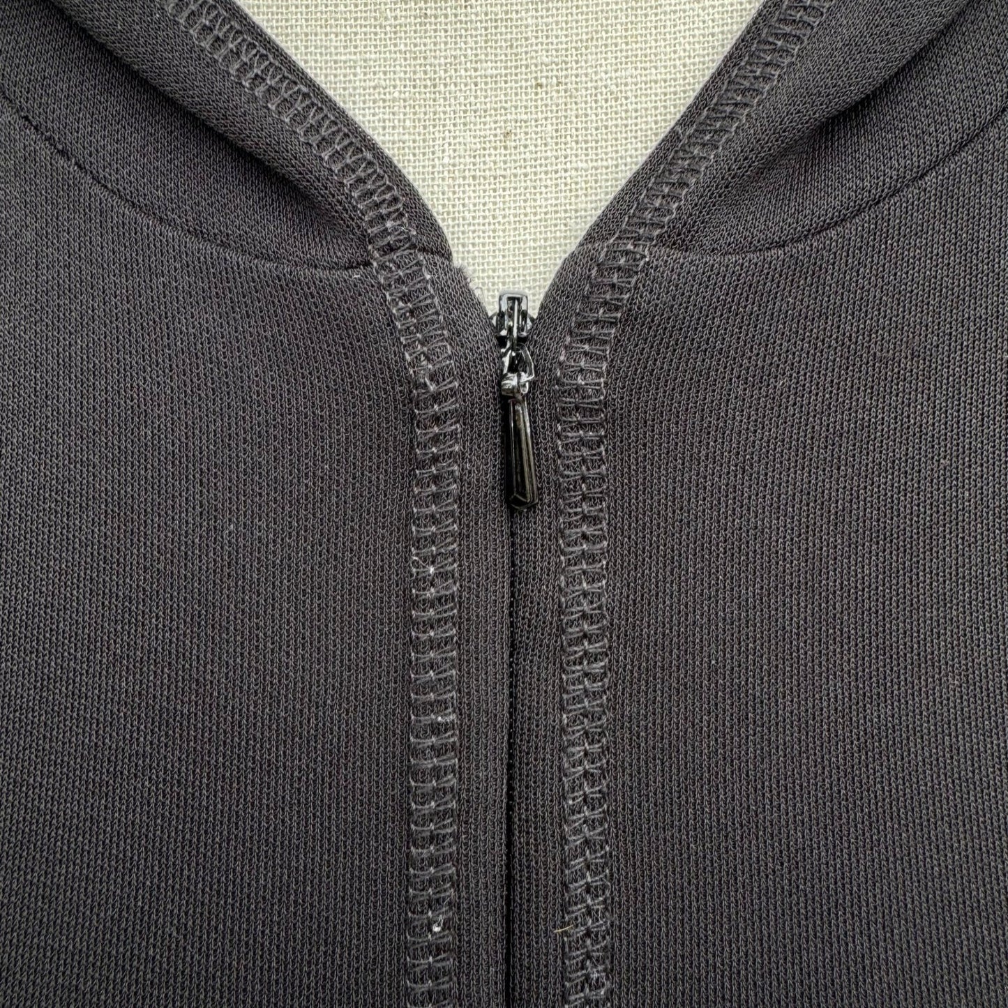 Polo Jeans Co Ralph Lauren Black Hooded Maxi Dress Zip Front PL Gorpcore Sporty