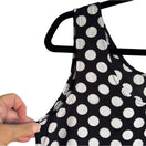 Switch Clio Vintage Women&#39;s Black White Polka Dot Lightweight Sleeveless Tank Blouse M 3 image