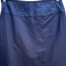 Switch Calvin Klein Vintage Minimalist Silk Blend Knee Length Skirt Navy Made Italy 8 3 image