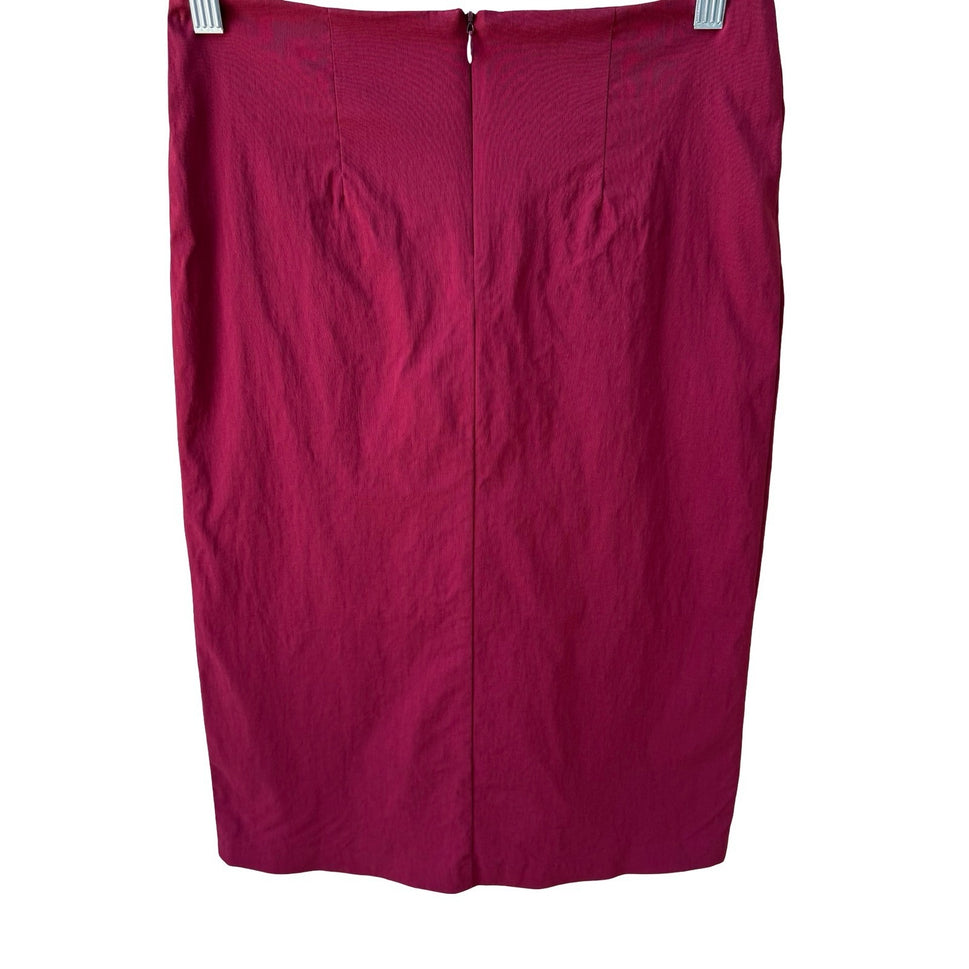 Sky David Park Y2K Minimalist Feminine Professional Tailored Pink Pencil Skirt S