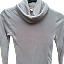 Switch Vintage Gray Ribbed Knit Lightweight Long Sleeve Cowl Neck Top By Bffo Ltd S 3 image