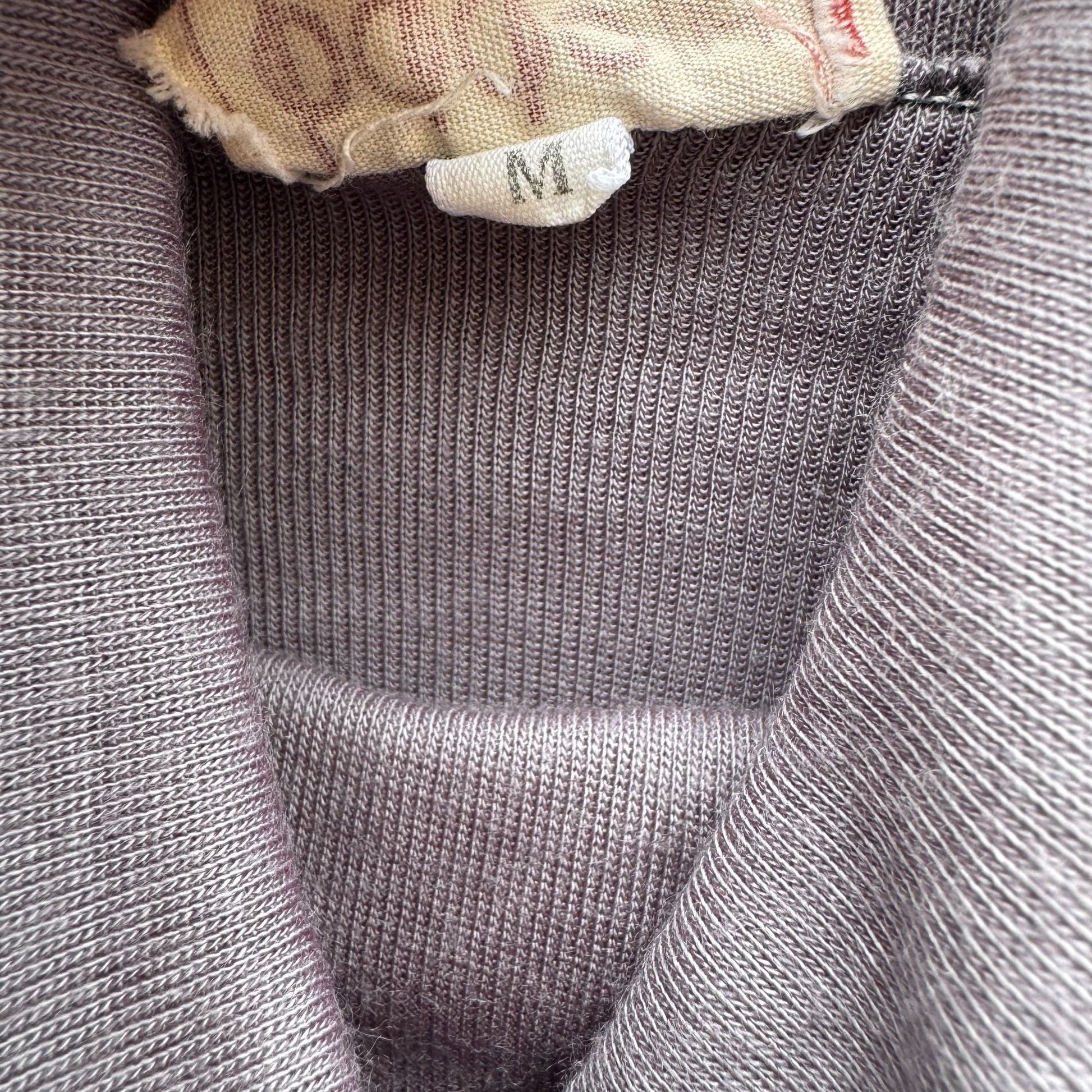 Vintage Gray Ribbed Knit Lightweight Long Sleeve Cowl Neck Top By Bffo Ltd S