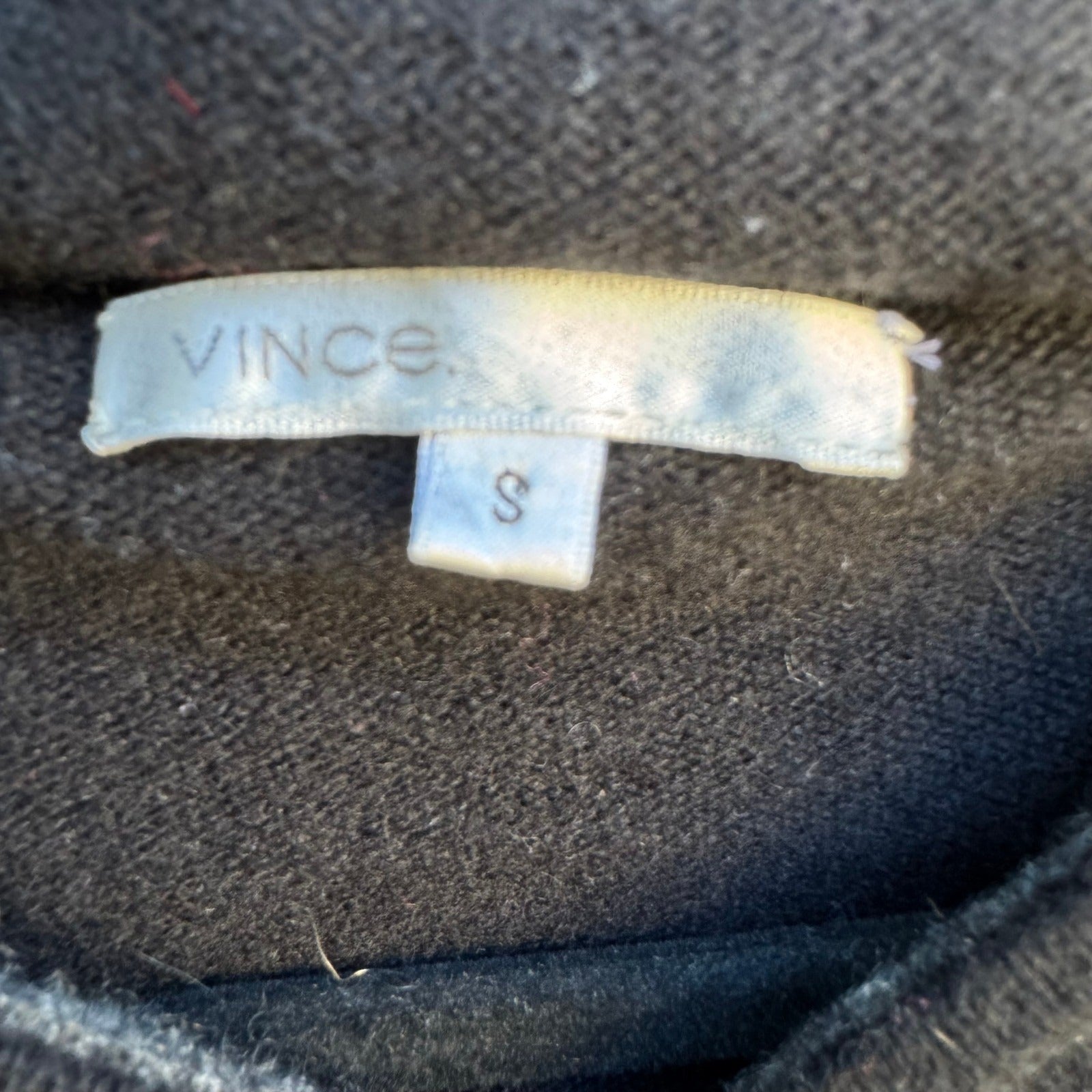Vince 100% Cashmere Minimalist Layering Quiet Luxury Full Zip Hoodie Sweater S