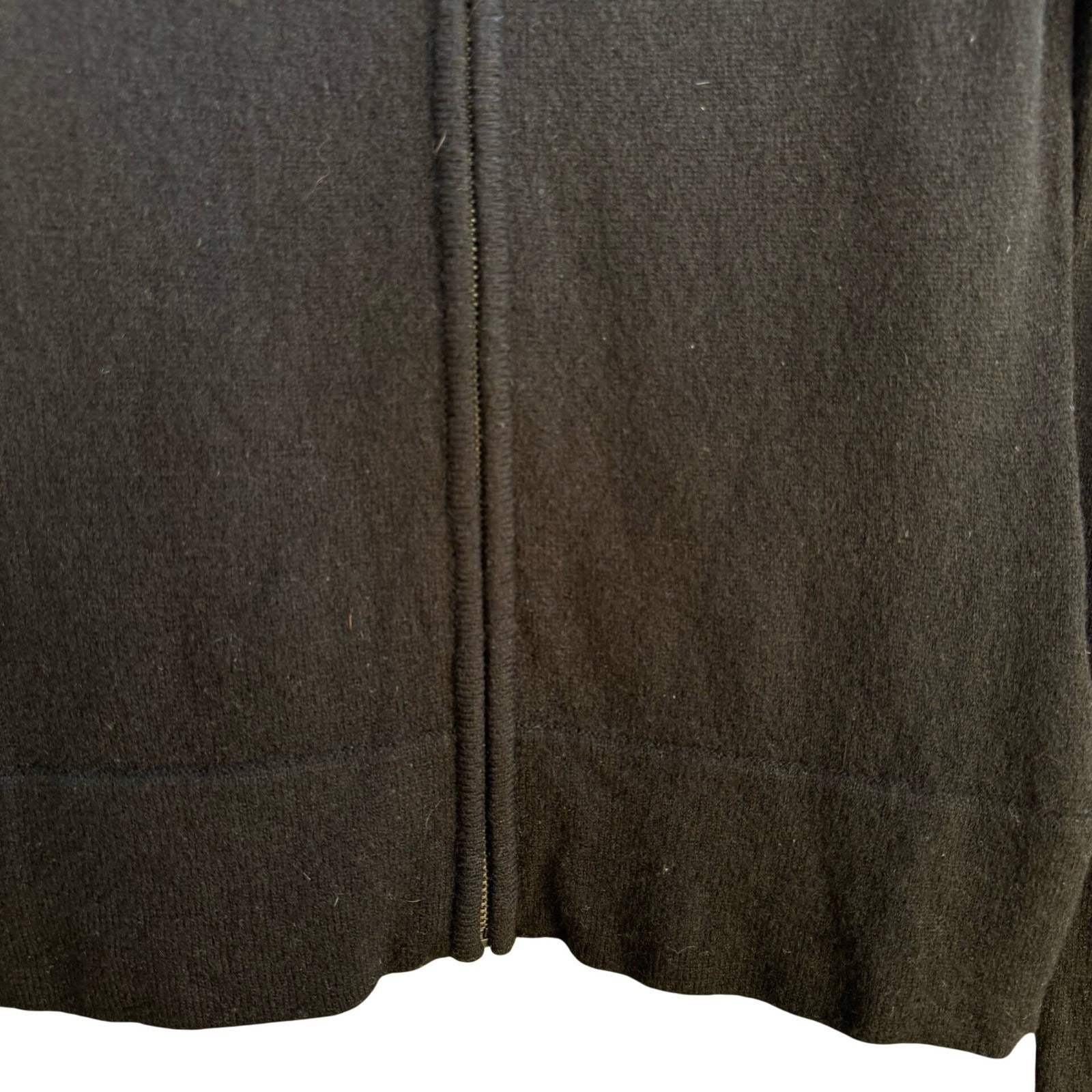Vince 100% Cashmere Minimalist Layering Quiet Luxury Full Zip Hoodie Sweater S