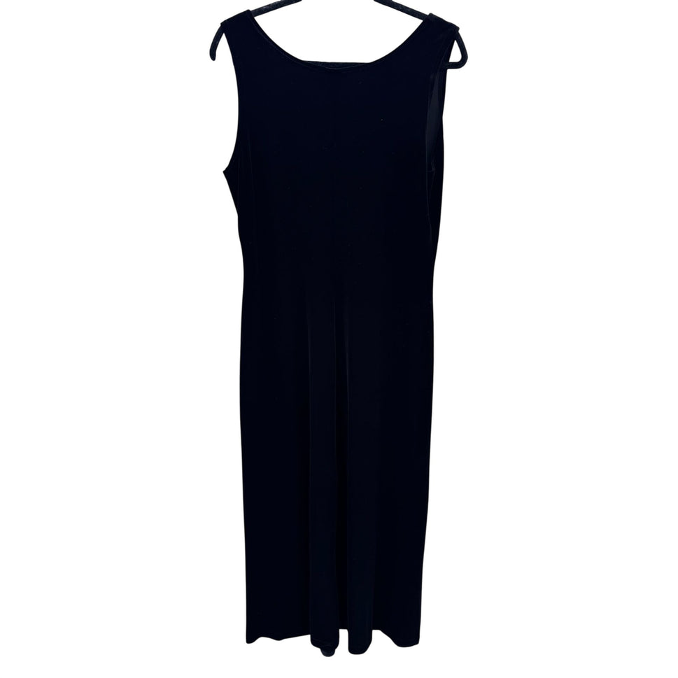 Ronni Nicole Ouida Vintage Womens Glam Black Velvet Sleeveless Maxi Dress 14