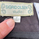 Switch Sigrid Olsen Studio Black Stretch Ankle Pants Side Zip Tapered Trousers Size 2 2 image