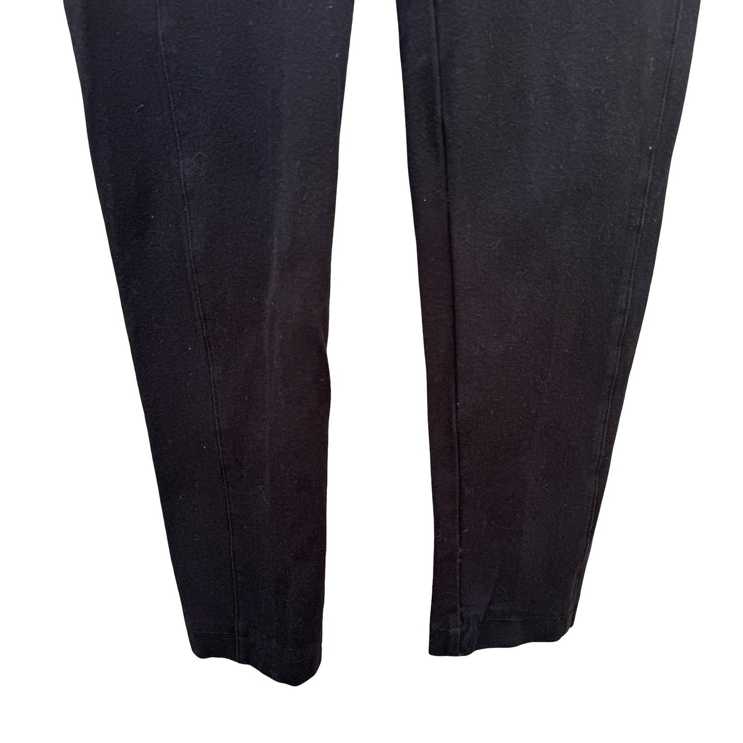 Sigrid Olsen Studio Black Stretch Ankle Pants Side Zip Tapered Trousers Size 2