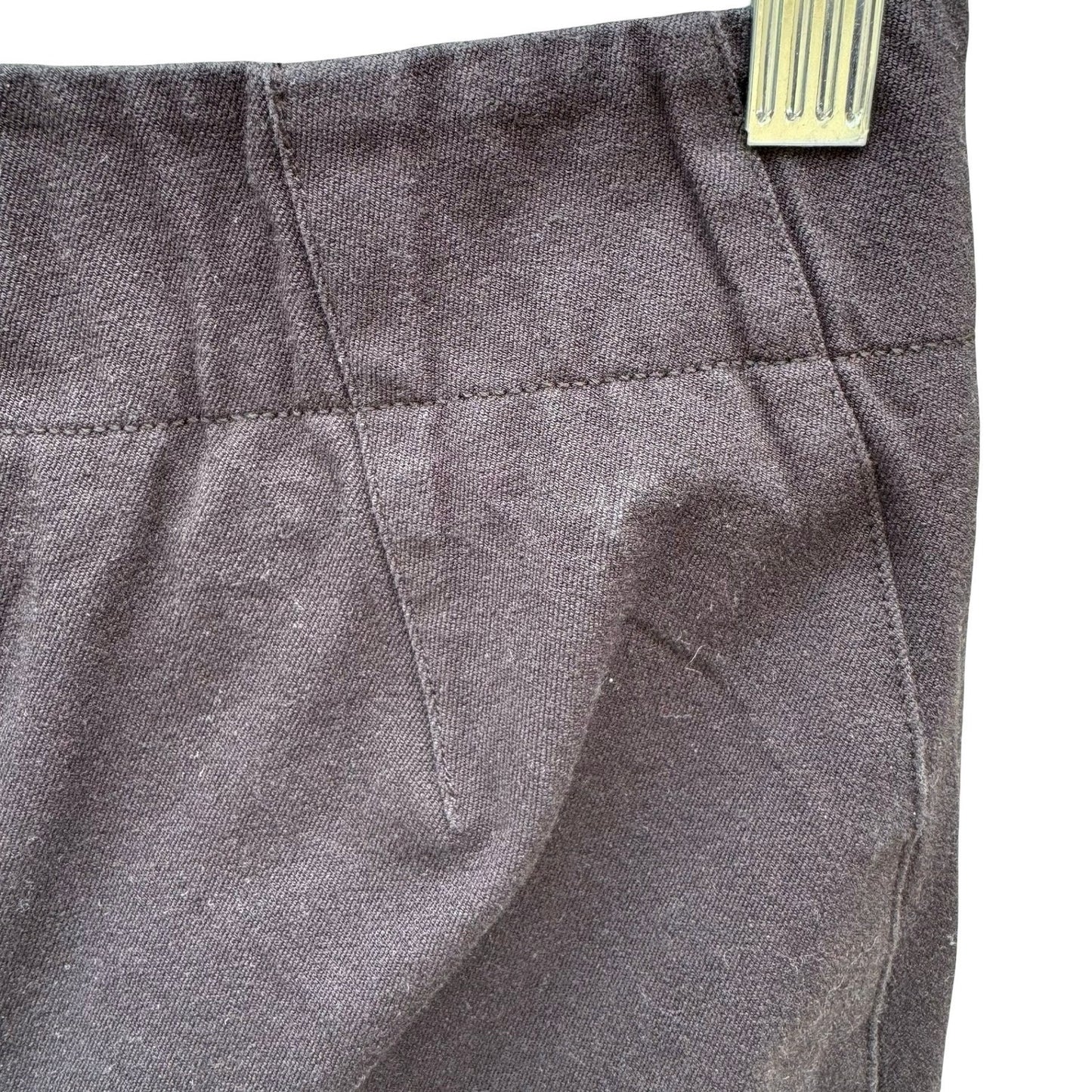 Sigrid Olsen Studio Black Stretch Ankle Pants Side Zip Tapered Trousers Size 2