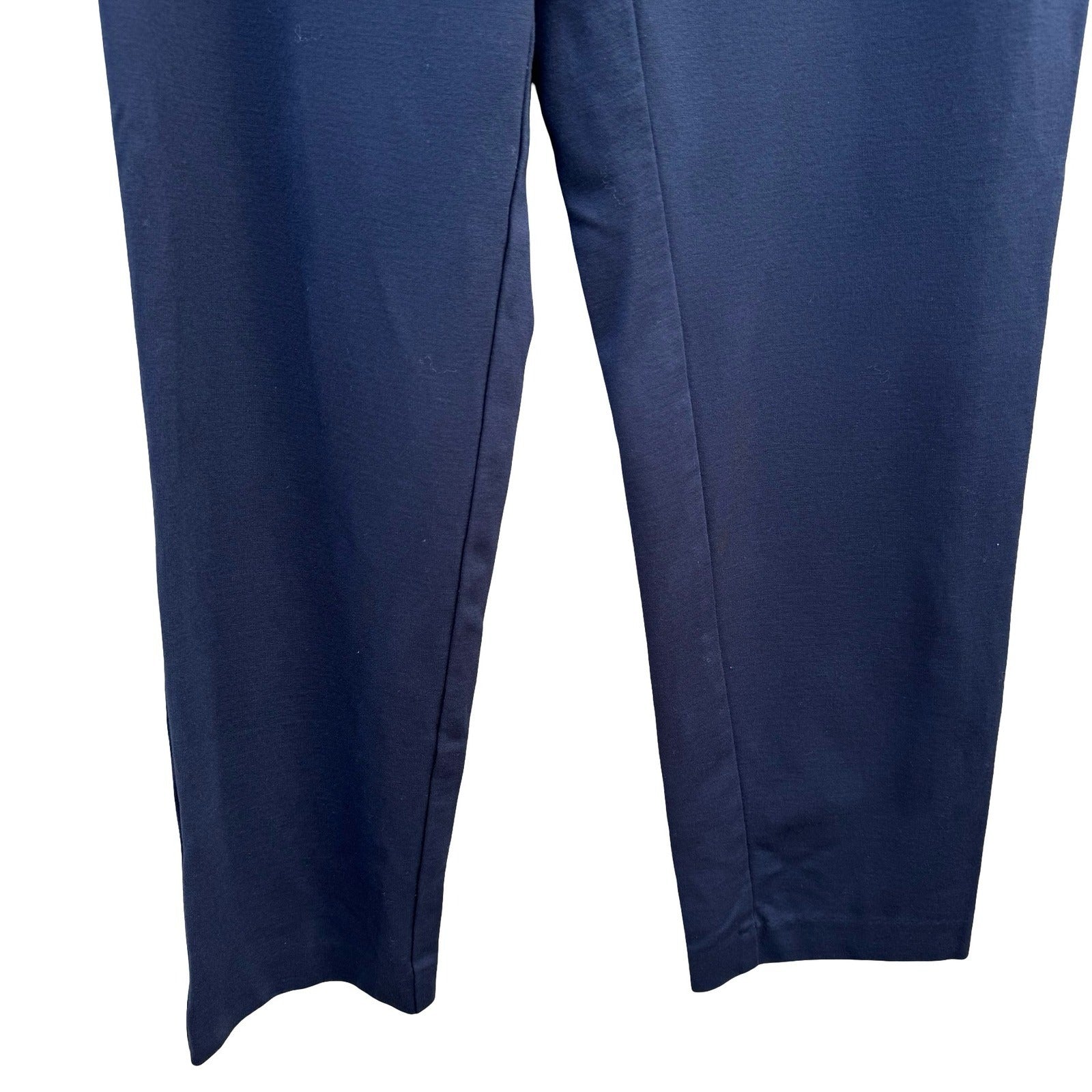 J. Jill Navy Ponte Slim Leg Stretch Trousers Pants M Career Office Minimalist